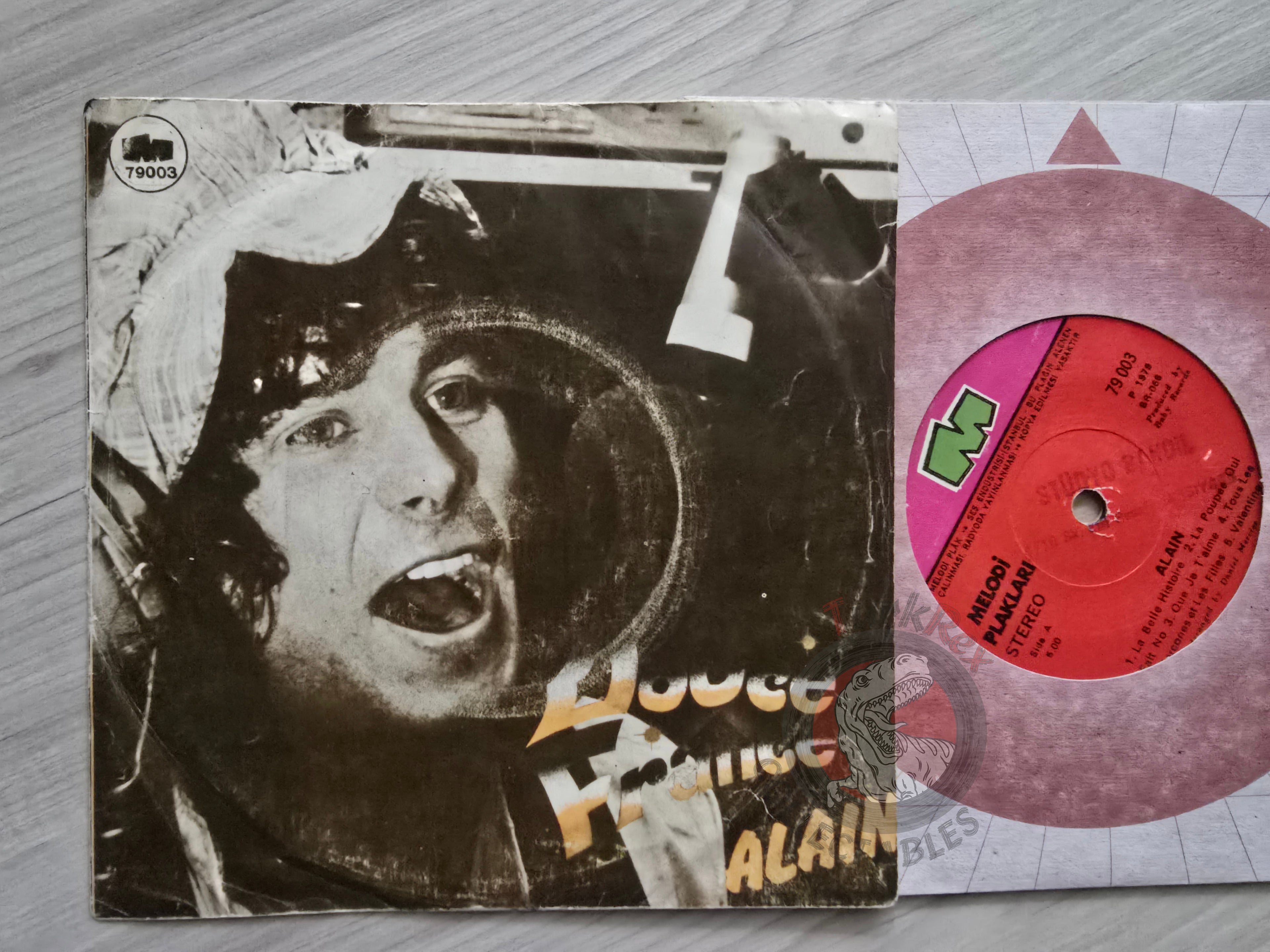 Alain Defax – Douce France 7" Turkish Pressing Vinyl Turkey Edition