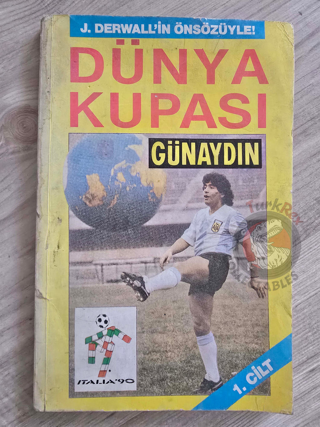 World Cup History Football 1990 Turkish Book Turkey Maradona Jupp Derwall