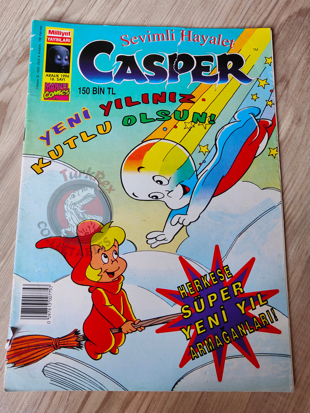 Casper the Friendly Ghost Magazine – Issue #16 1996 Turkish Comic Turkey Wendy