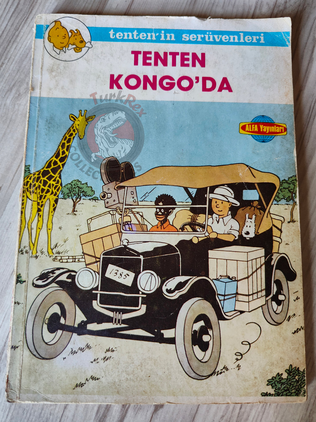 Tintin – Tintin in the Congo mid 1980s Turkish Edition Comic Turkey 1