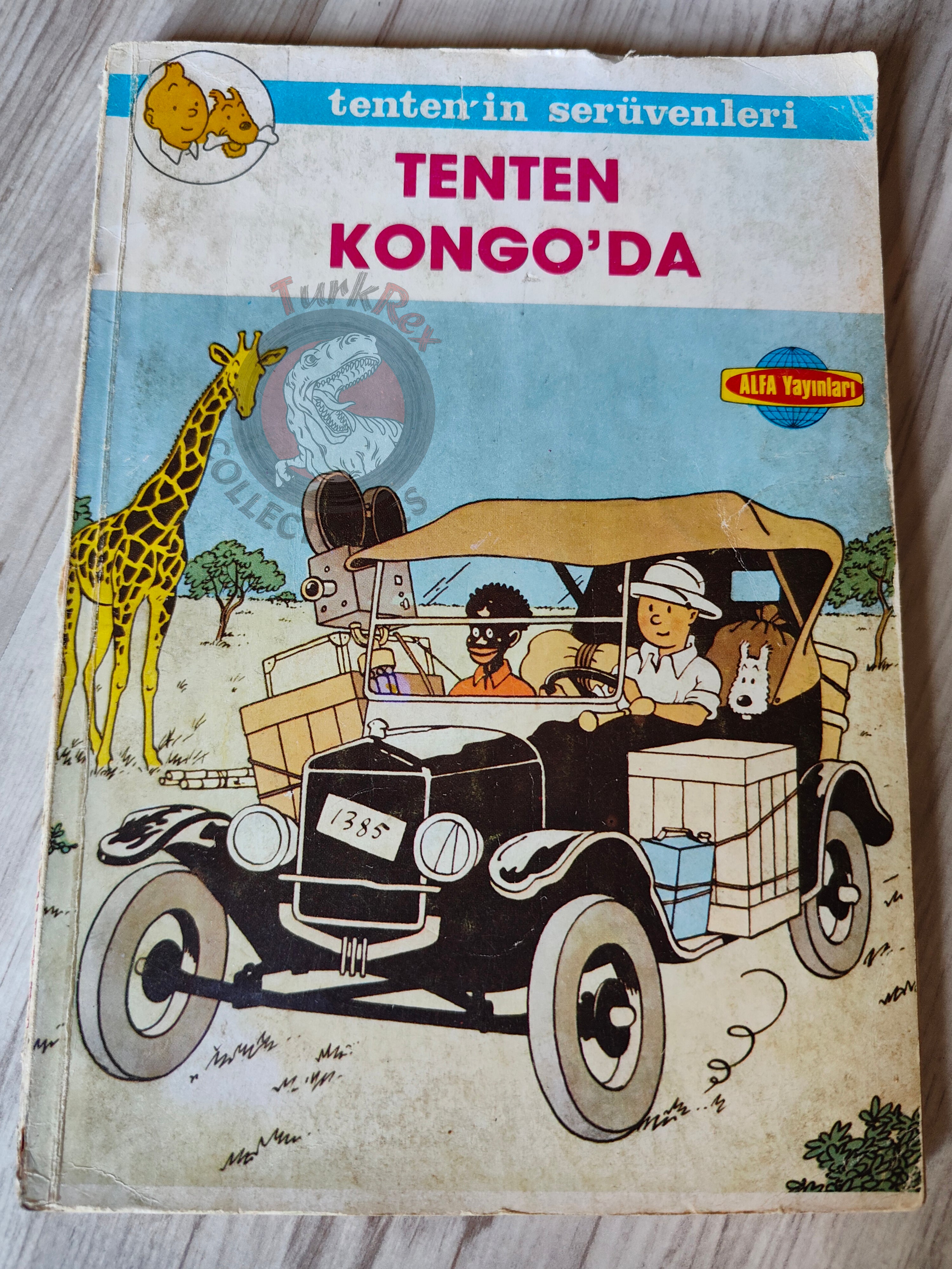 Tintin – Tintin in the Congo mid 1980s Turkish Edition Comic Turkey 1
