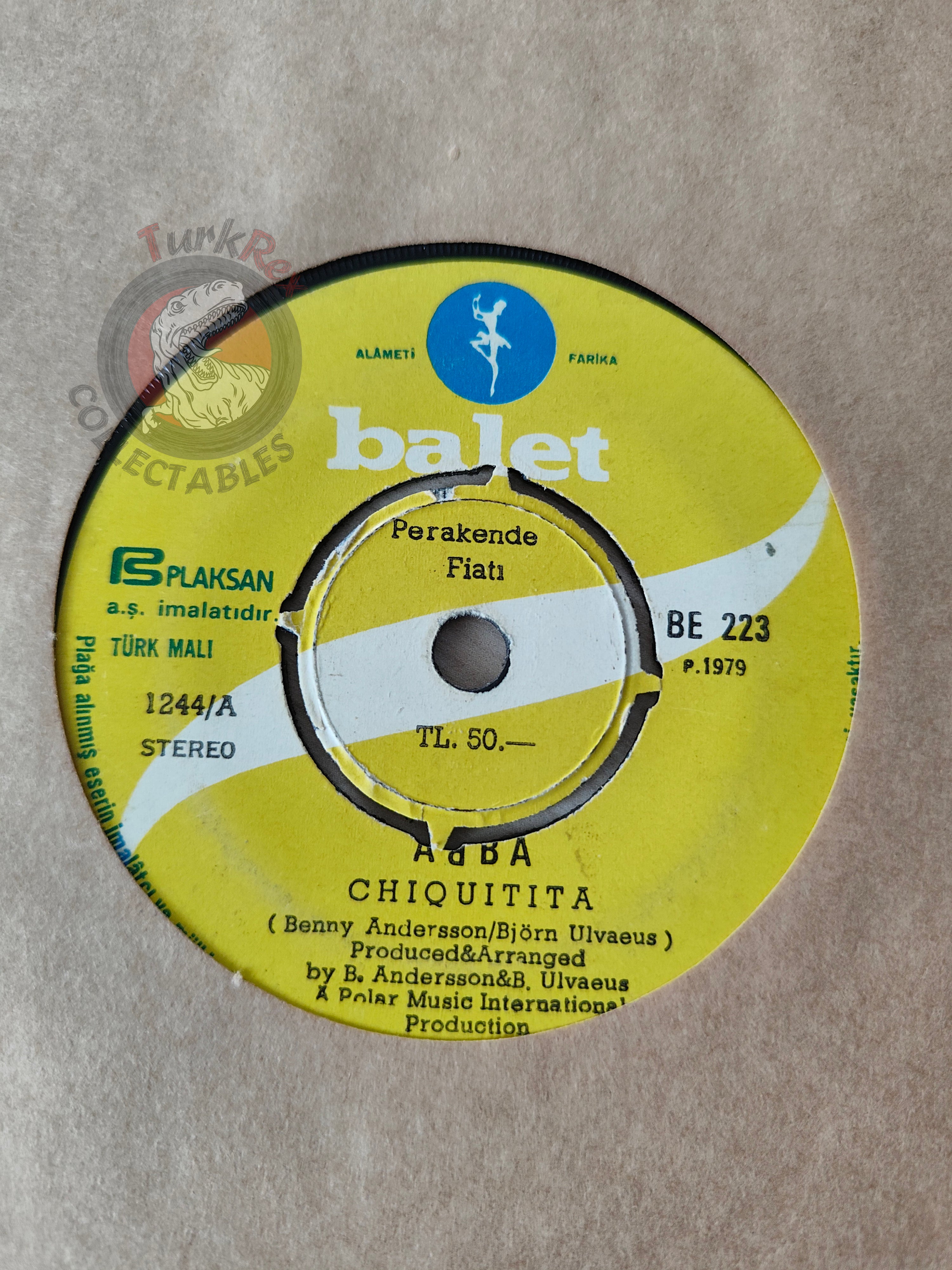 ABBA – Chiquitita 7" Turkish Pressing Vinyl Turkey Edition 2