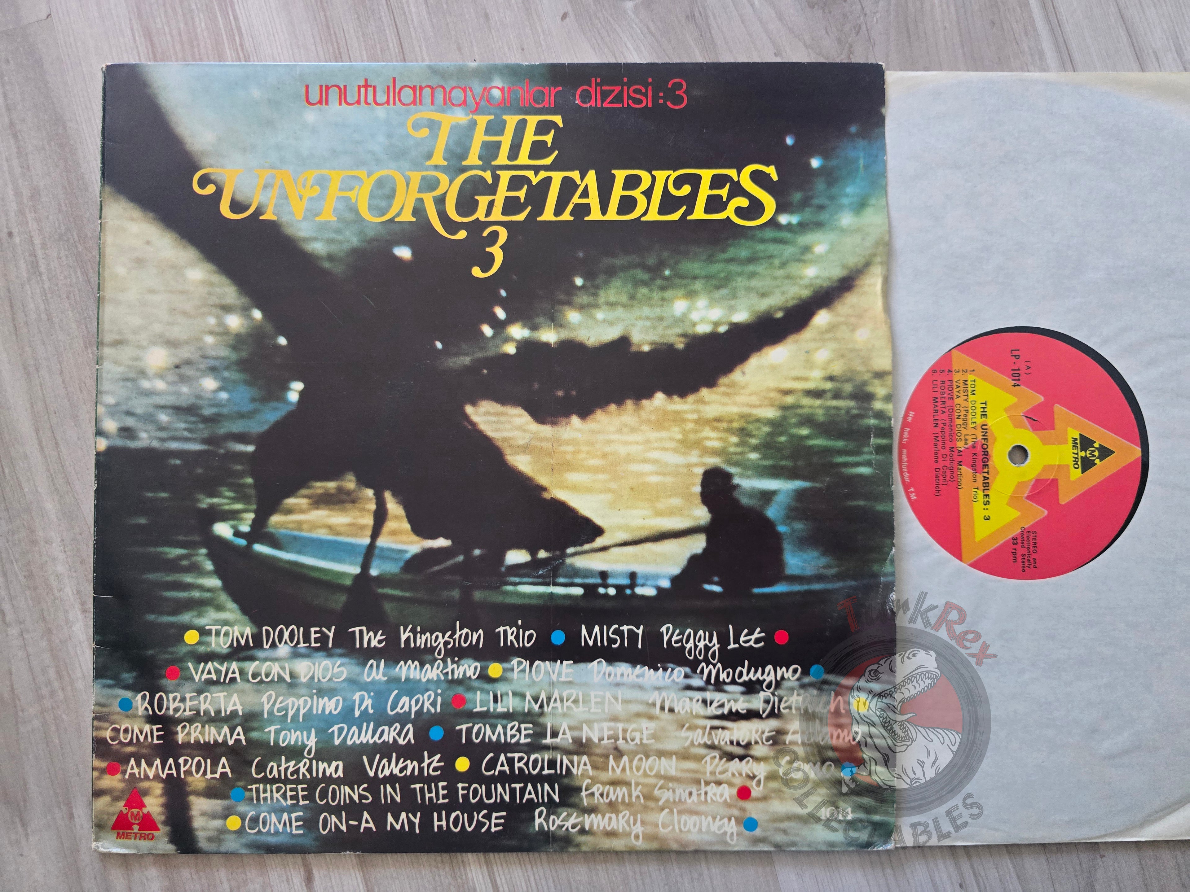 Various – The Unforgetables 3 Turkish Pressing Vinyl Turkey Edition