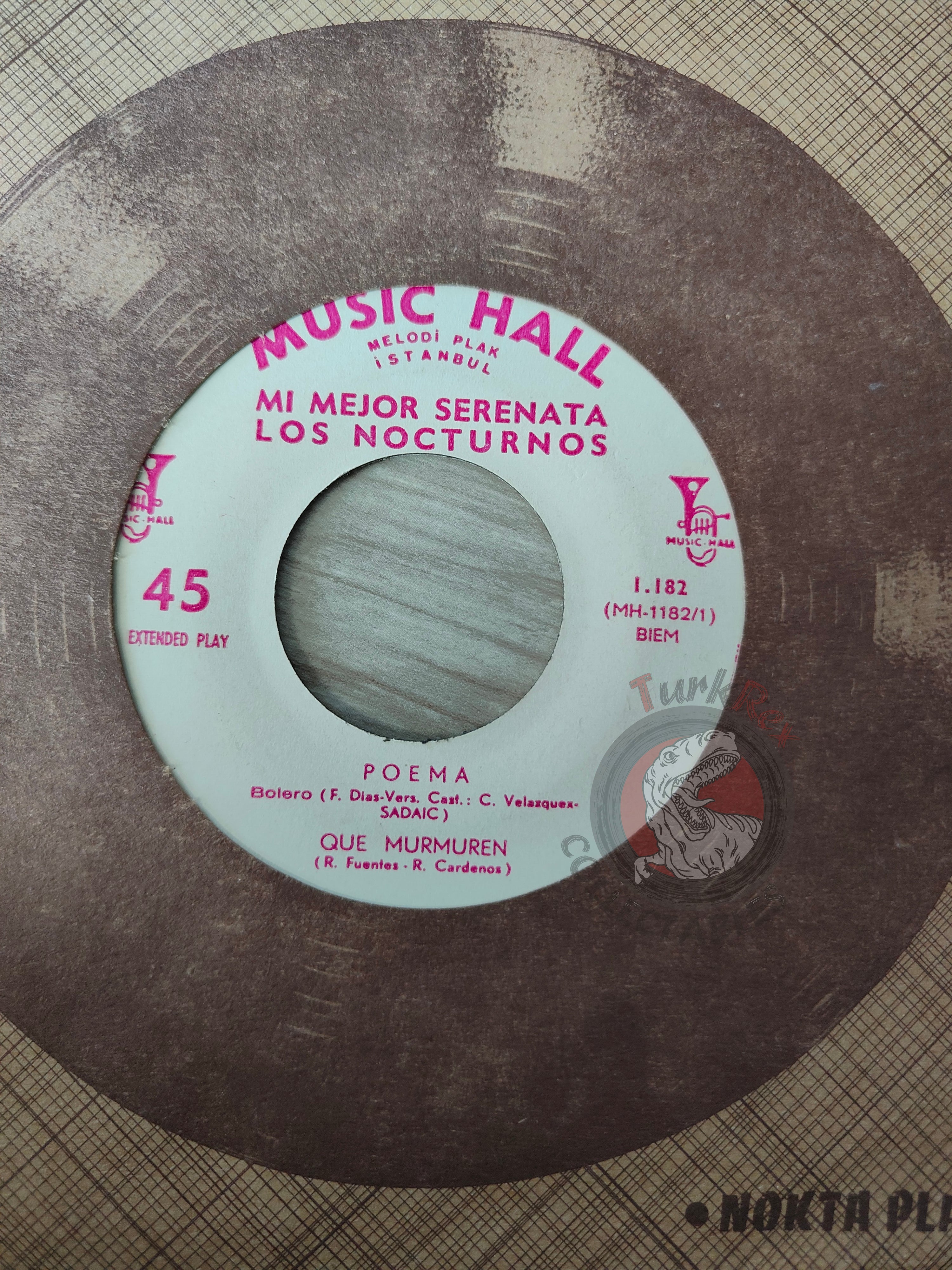 Los Nocturnos Con Mara Lua – Mil Besos	/ De Rodillas 7" Turkish Pressing Vinyl Turkey Edition