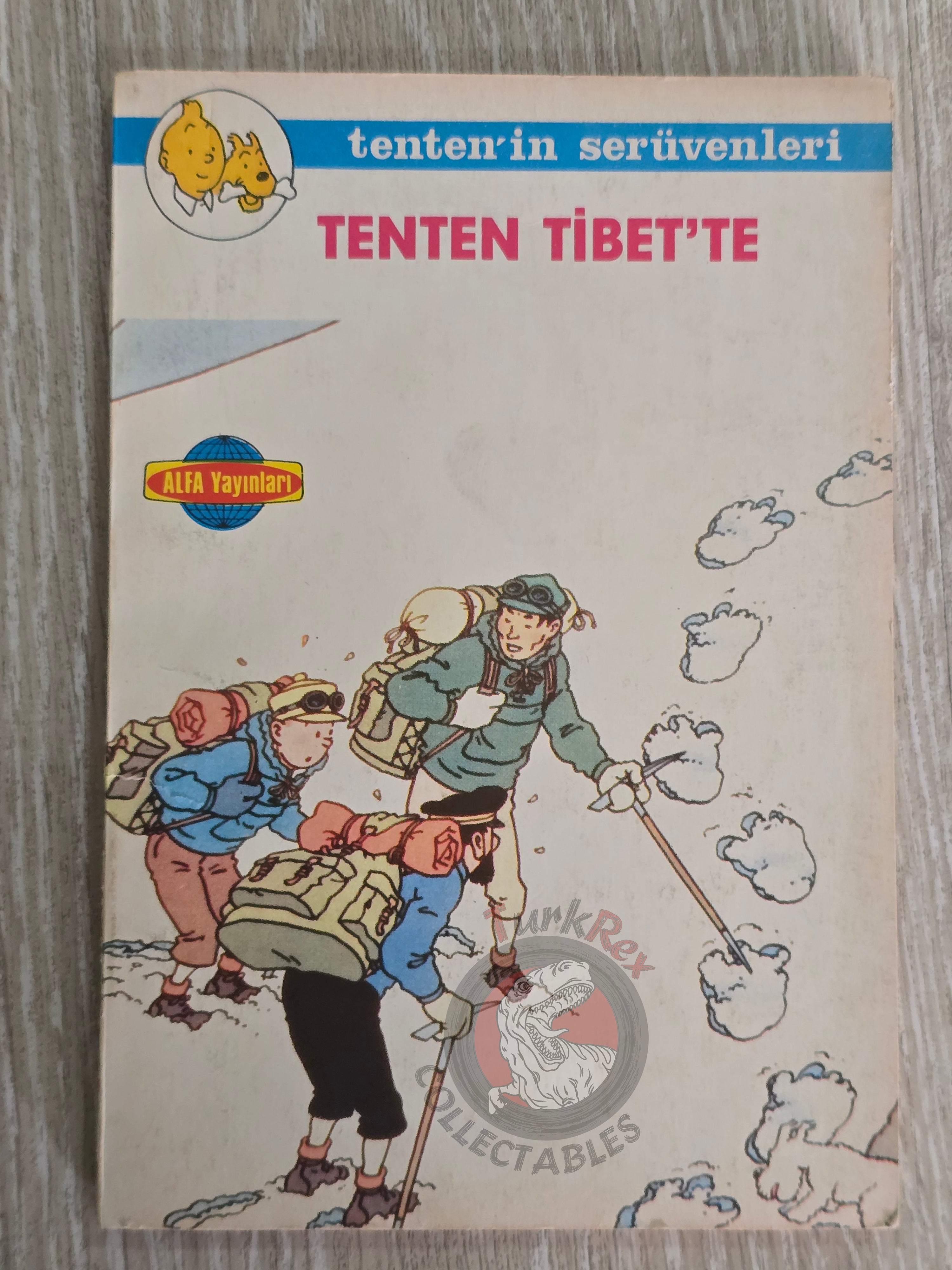 Tintin – Tintin In Tibet mid 1980s Turkish Edition Comic Turkey
