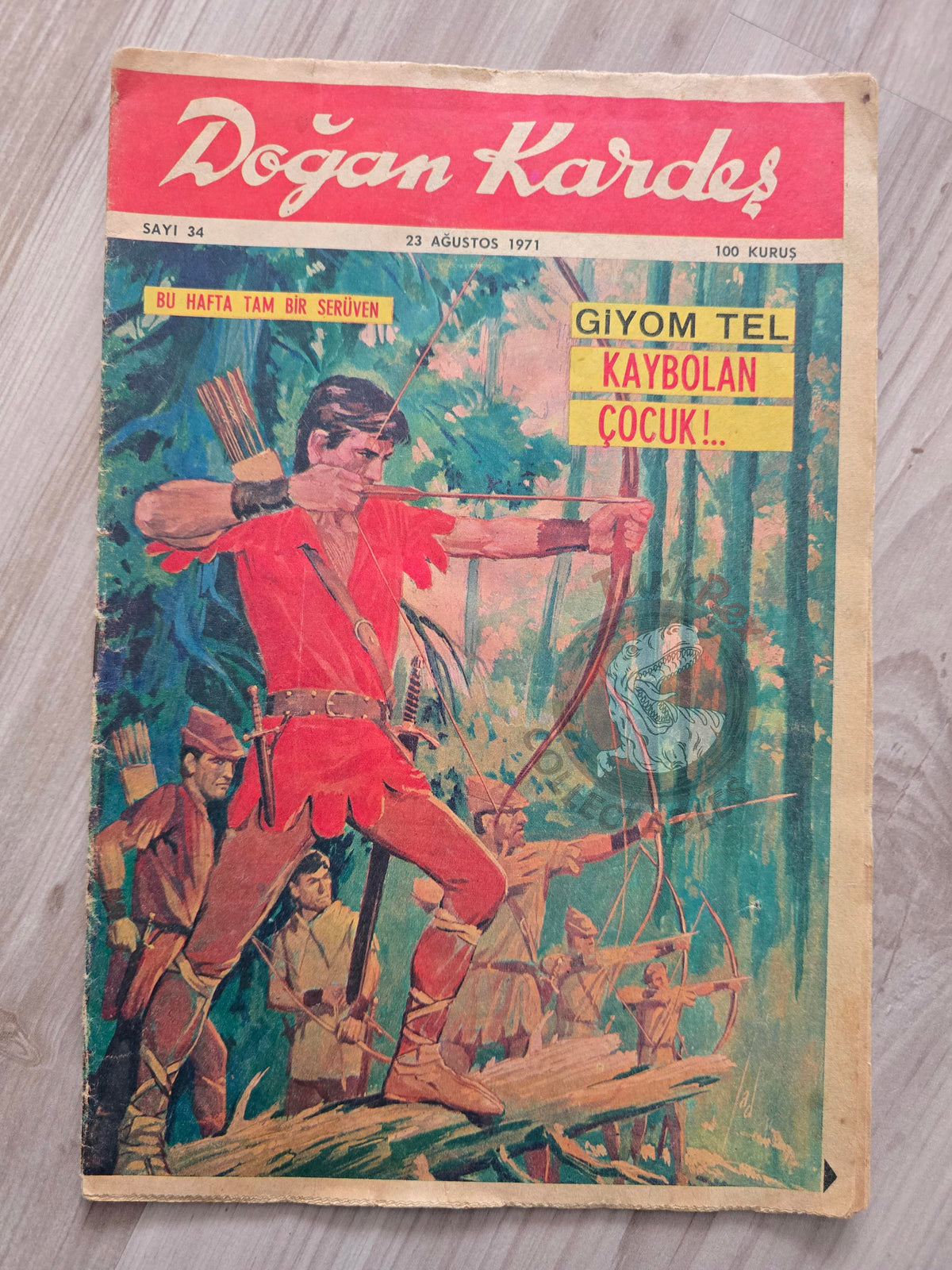 Doğan Kardeş 1971 Magazine #34 Turkish Comic Turkey William Tell Alice In Wonderland