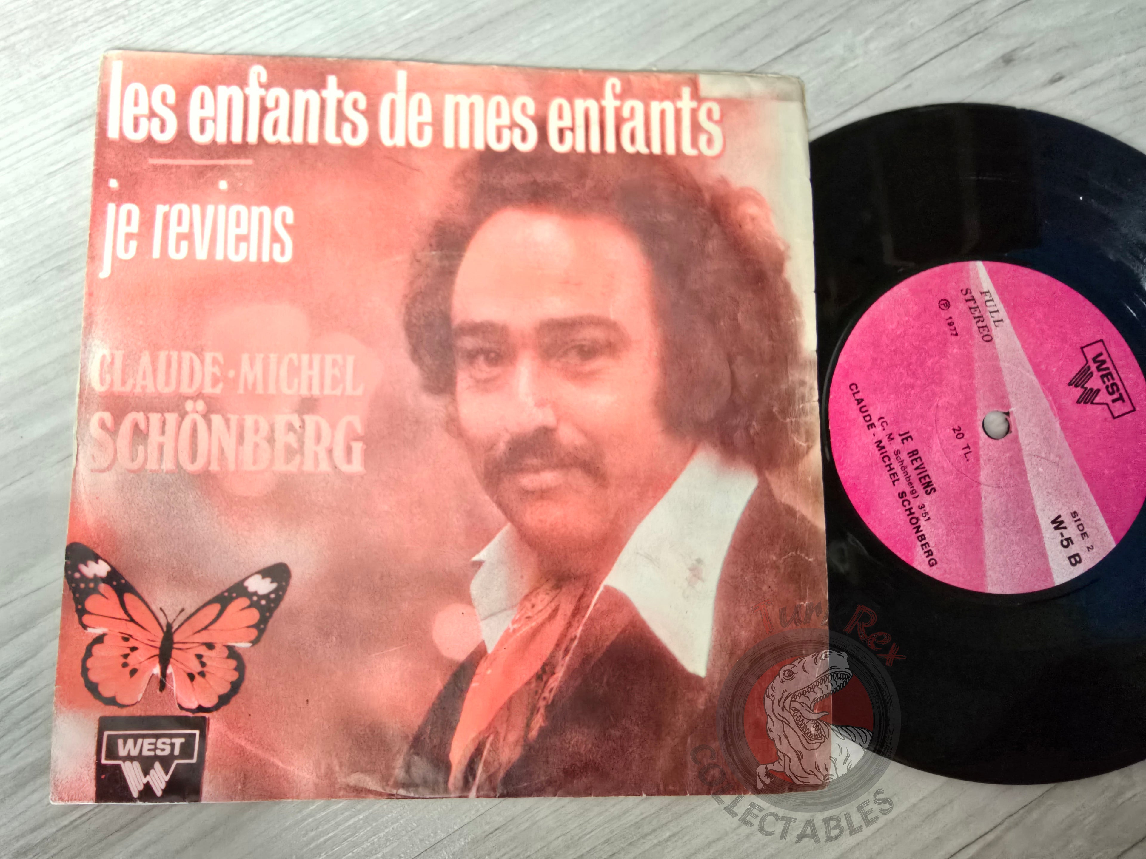 Claude-Michel Schönberg – Les Enfants De Mes Enfants 7" Turkish Pressing Vinyl Turkey Edition