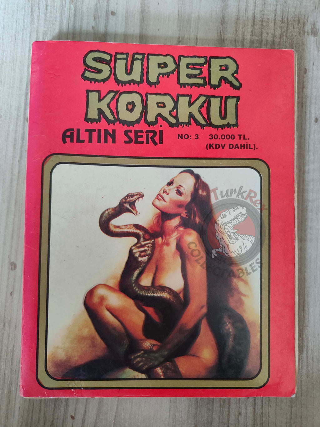 Süper Korku Altın Seri #3 1987 Turkish Comic Turkey Warren Creepy Eerie  Boris Vallejo