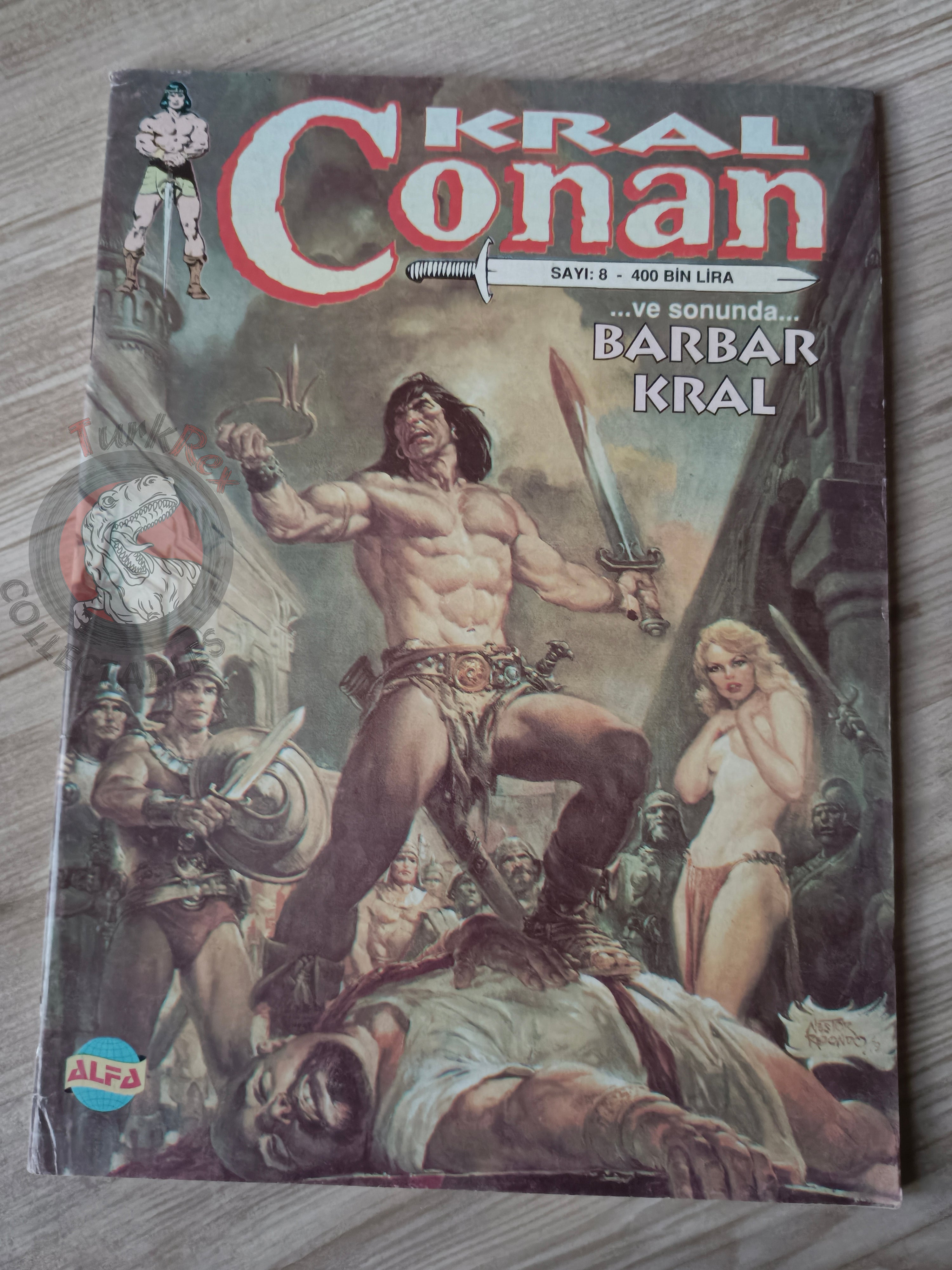Kral Conan #8 The Savage Sword of #52 #214 Turkish Comic Turkey