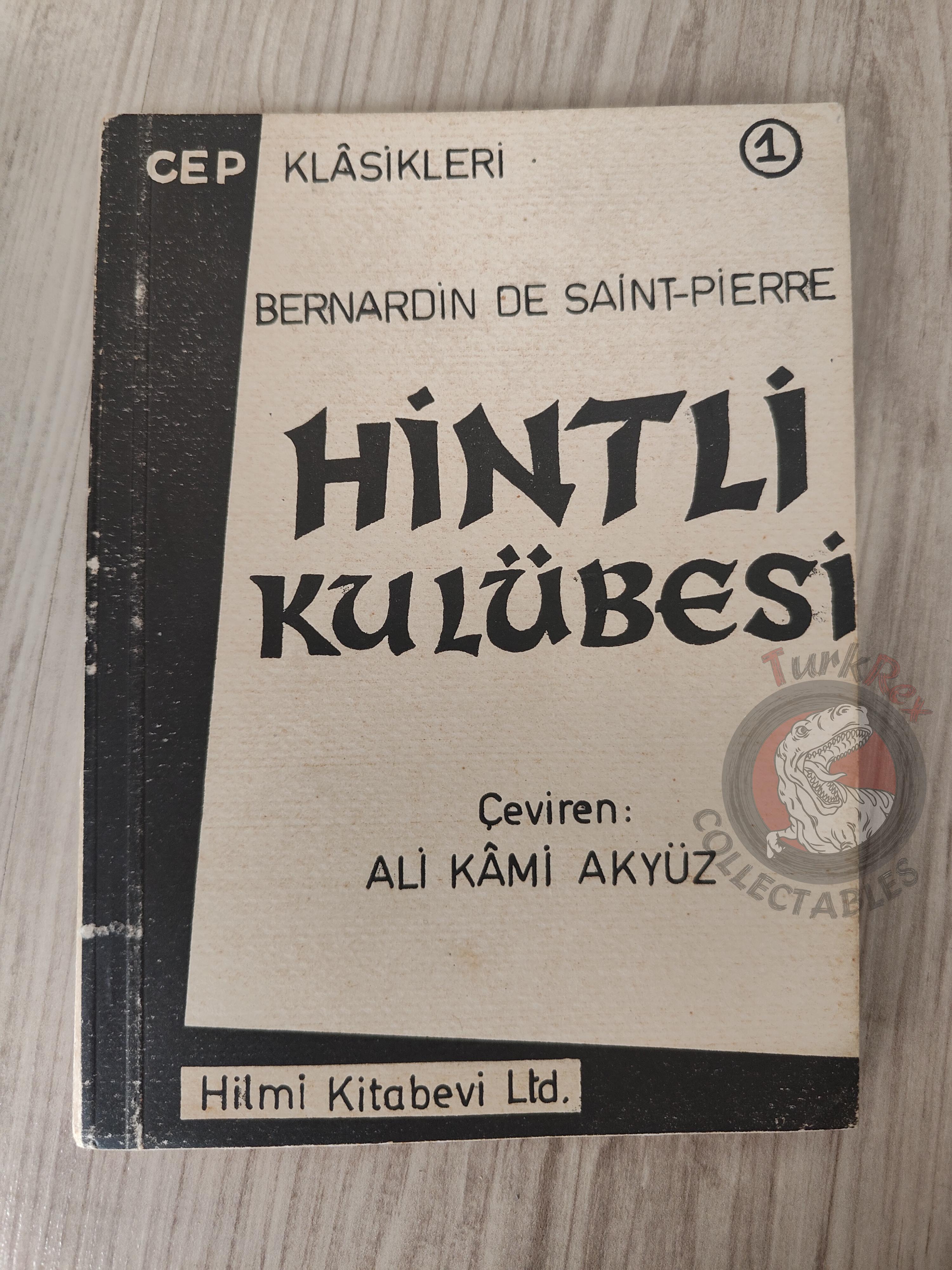 Bernardin de Saint-Pierre – The Indian Cottage 1961 Turkish Book Turkey