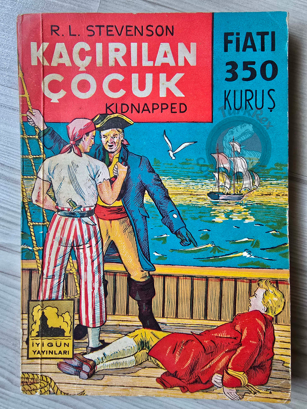 Robert Louis Stevenson – Kidnapped 1962 Turkish Book Turkey Illustrated