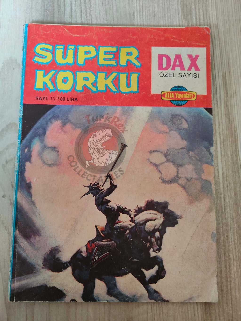 Süper Korku #15 1984 Turkish Comic Turkey Warren Eerie Dax the Warrior Special Issue