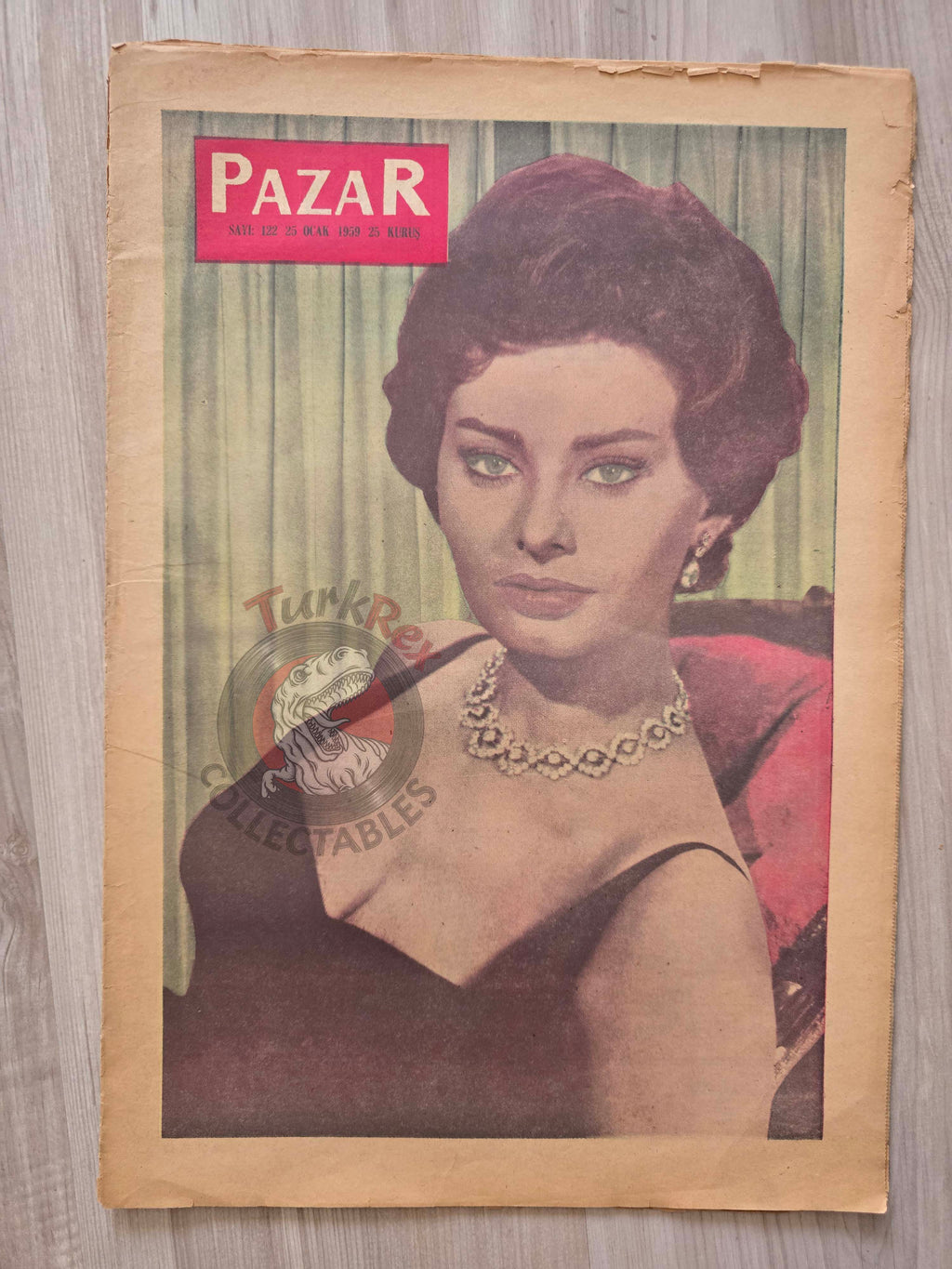 Pazar 1959 Sophia Loren Turkish Mag Comic Turkey Superman Wayne Boring Stan Drake Maria Callas