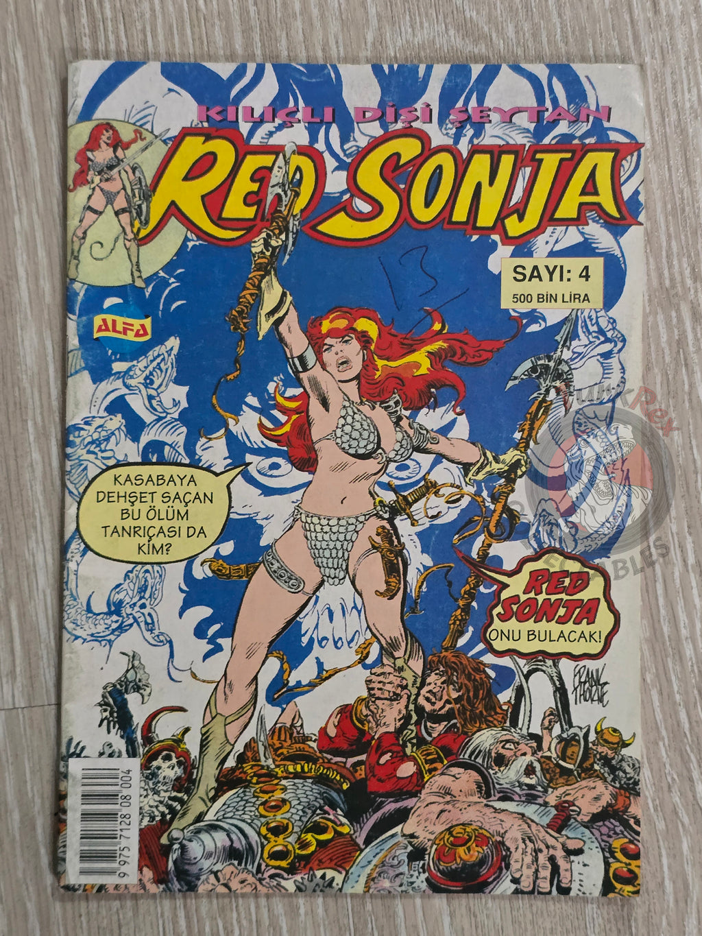 Red Sonja #4 2000 Turkish Comic Turkey Marvel Feature #4 #5 #6 Conan the Barbarian #67