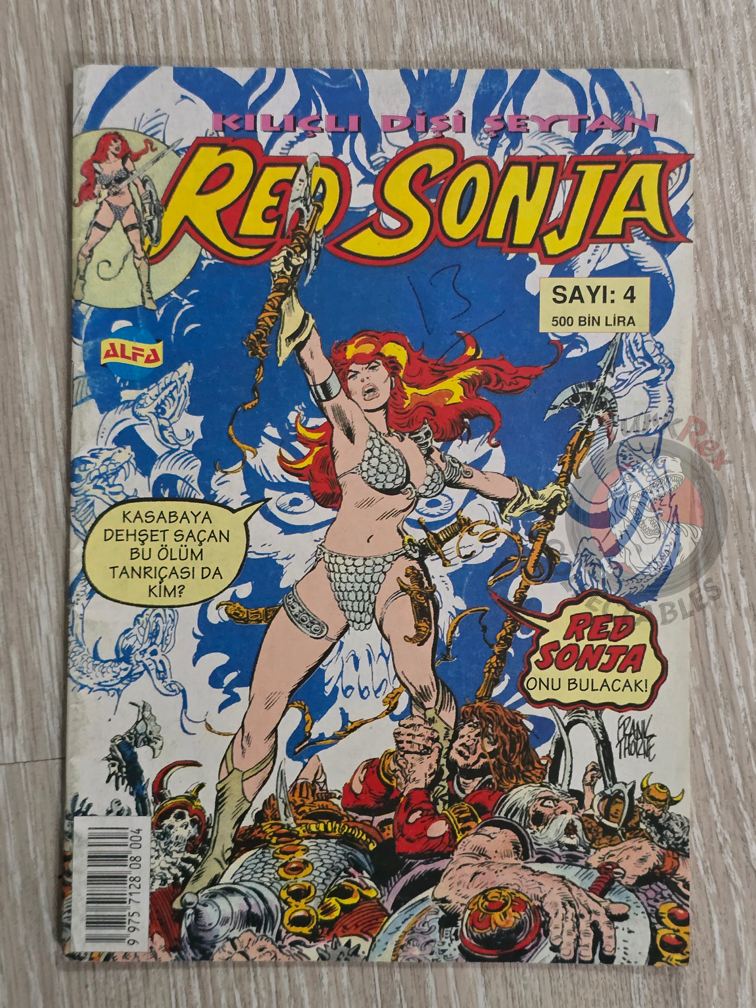 Red Sonja #4 2000 Turkish Comic Turkey Marvel Feature #4 #5 #6 Conan the Barbarian #67