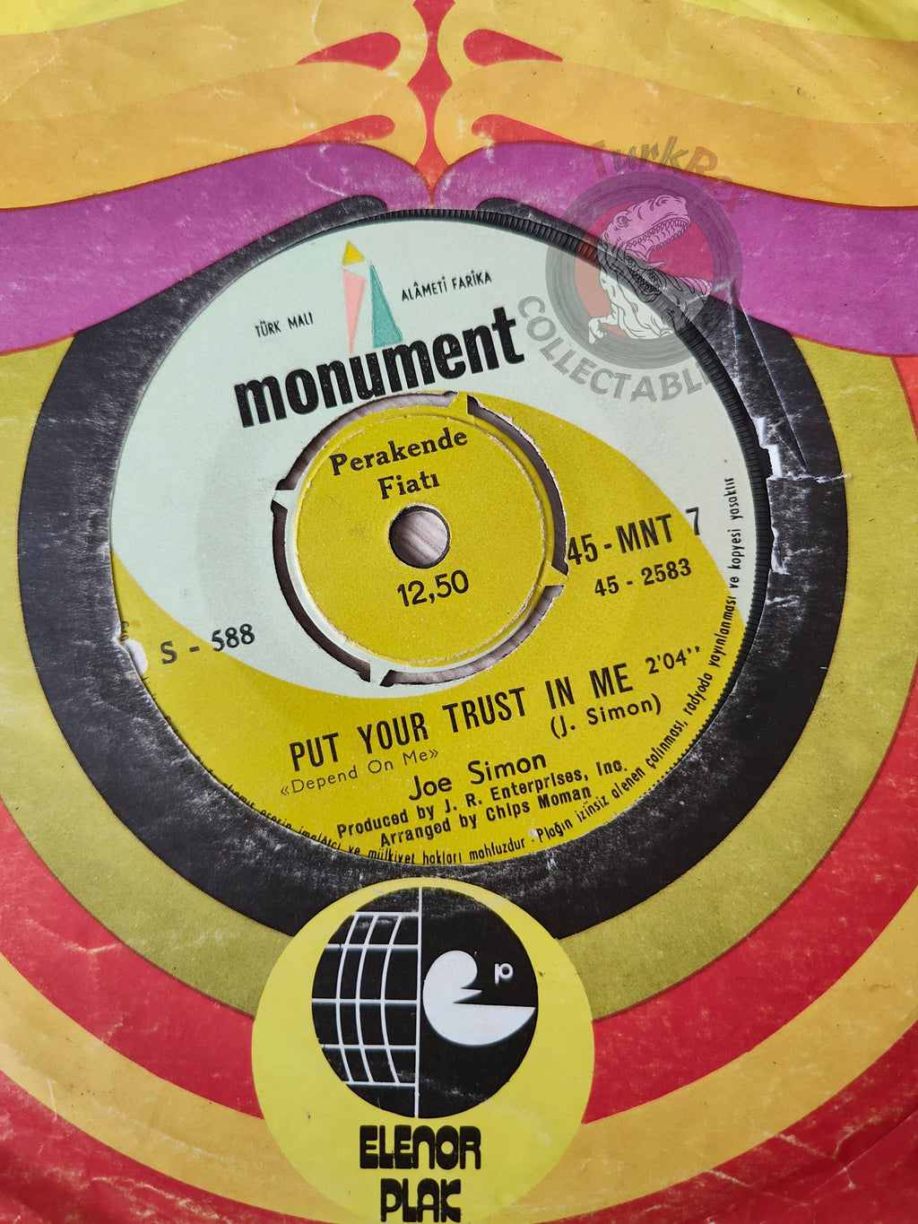 Joe Simon – Put Your Trust In Me 7" Turkish Pressing Vinyl Turkey Edition