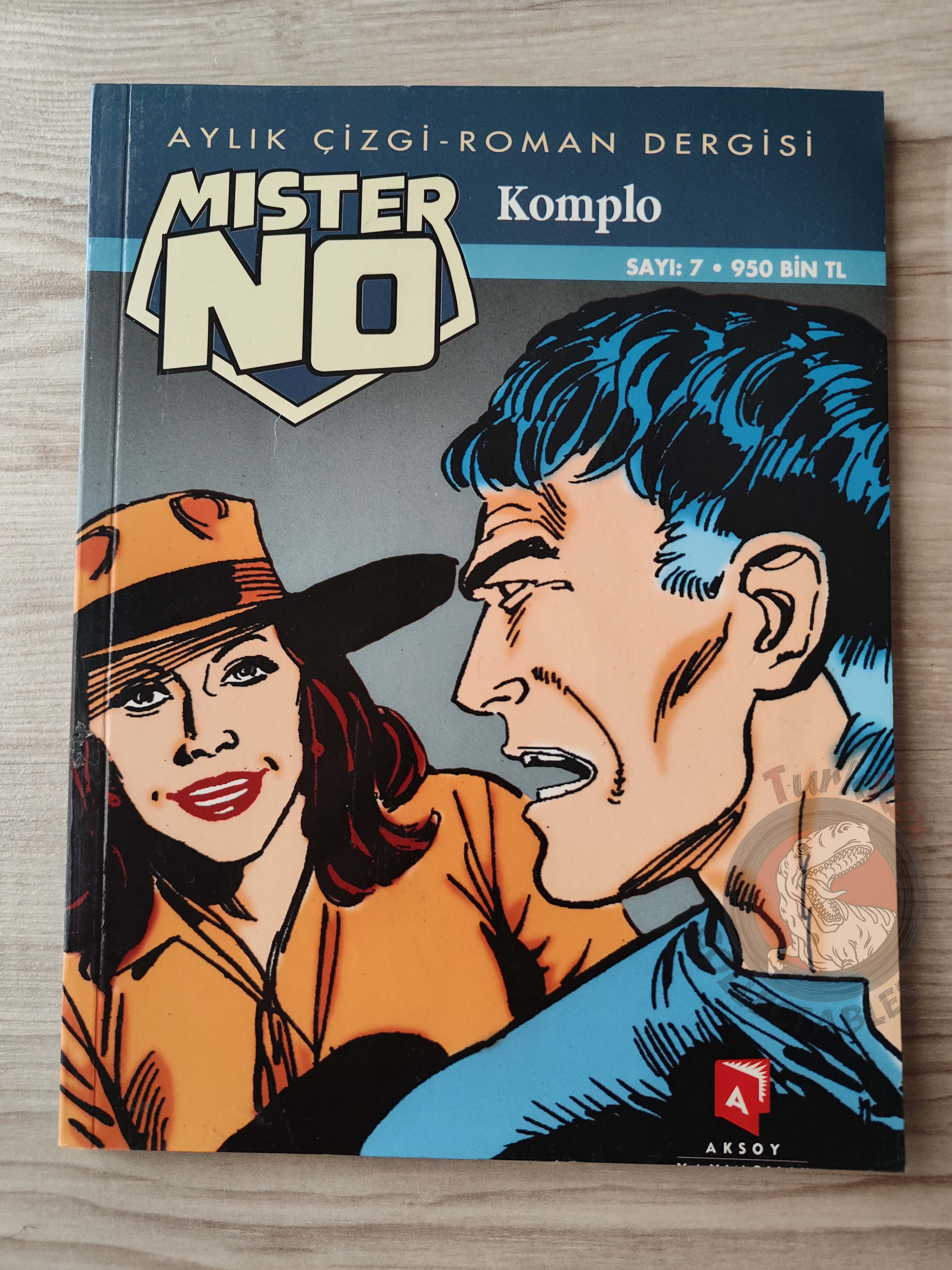 Mister No #7 1999 Il Complotto #201 Turkish Comic Turkey Bonelli