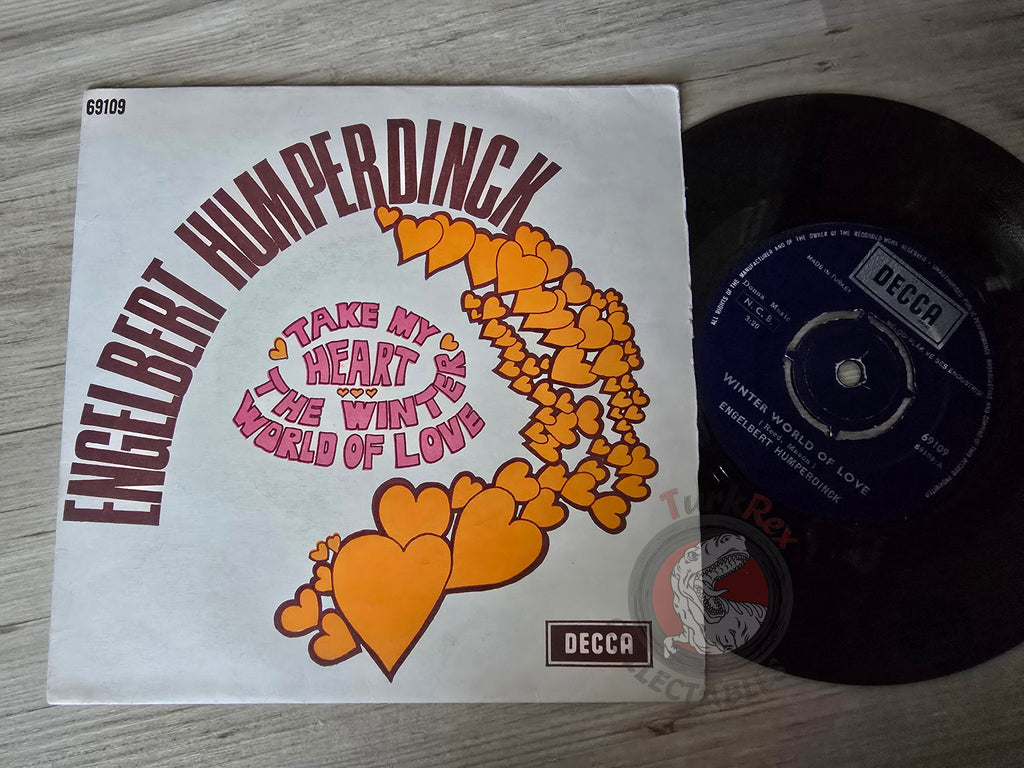 Engelbert Humperdinck – Winter World Of Love / Take My Heart 7" Turkish Pressing Vinyl Turkey Edition