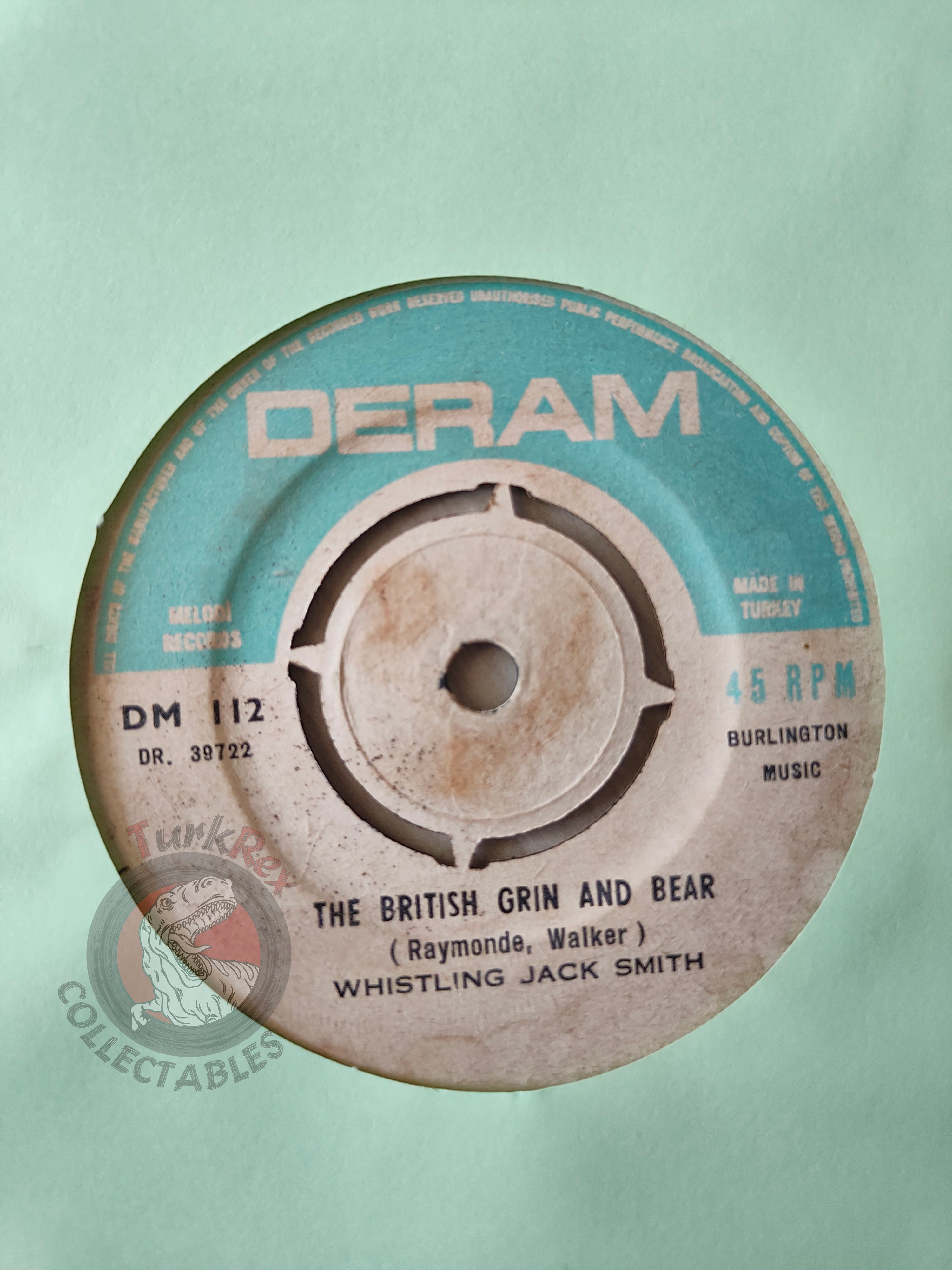 Whistling Jack Smith – I Was Kaiser Bill's Batman 7" Turkish Pressing Vinyl Turkey Edition