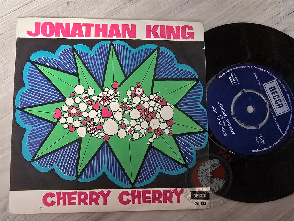 Jonathan King – Cherry, Cherry / Gay Girl 7" Turkish Pressing Vinyl Turkey Edition