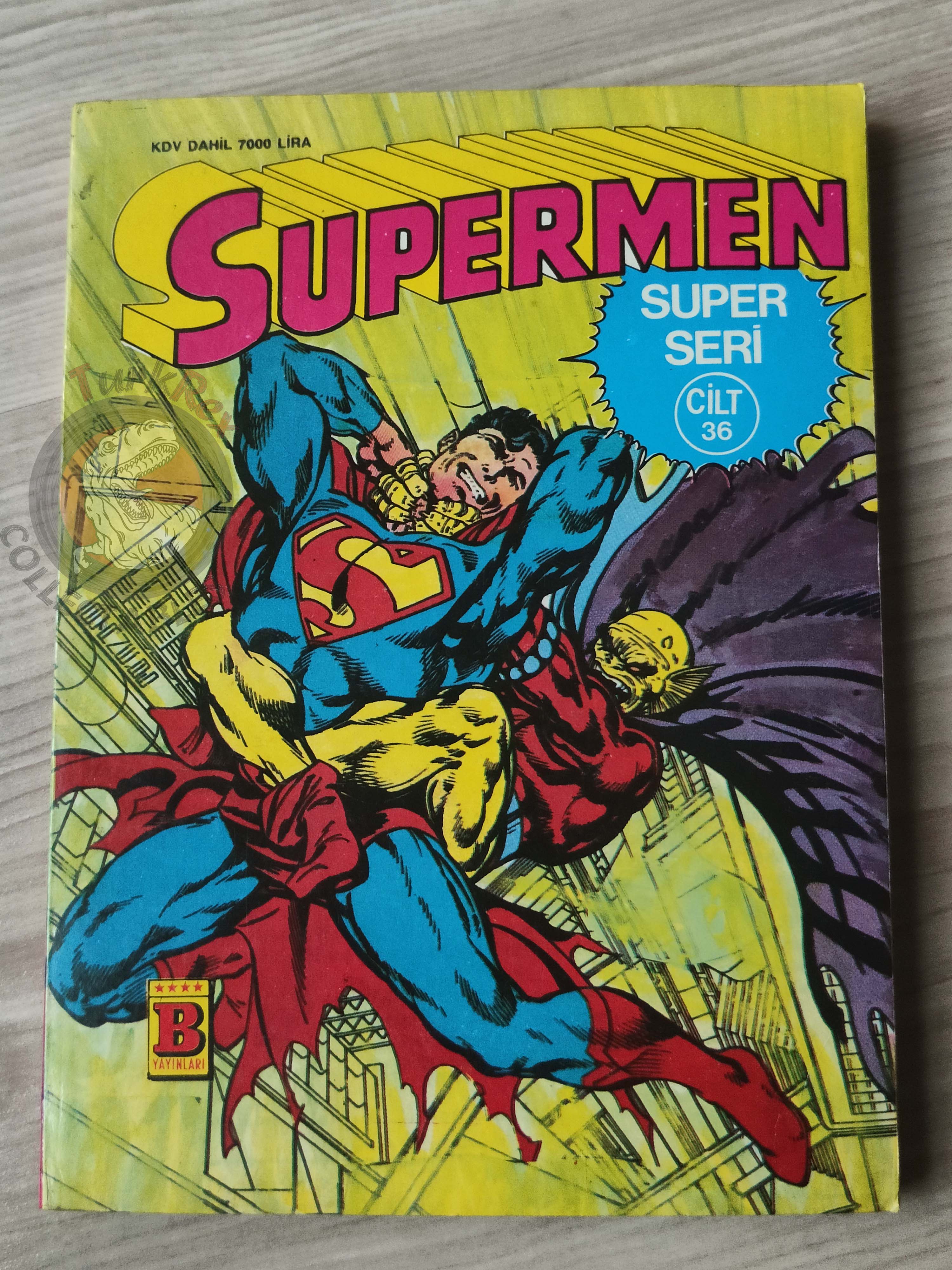 Superman Vol #36 1992 Turkish Comic Turkey # 331 #332 Action Comics #587 Superboy