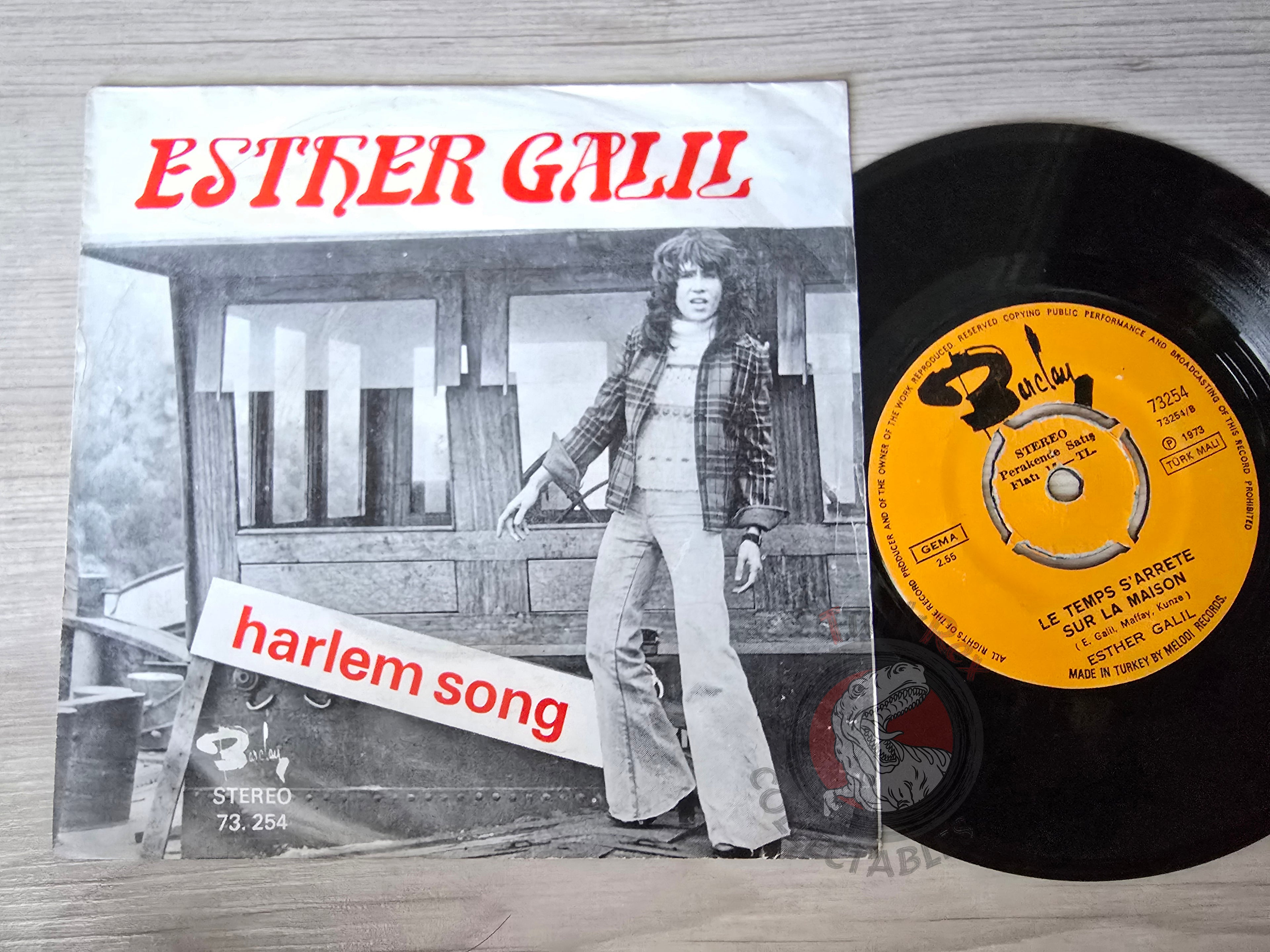 Esther Galil – Harlem Song 7" Turkish Pressing Vinyl Turkey Edition