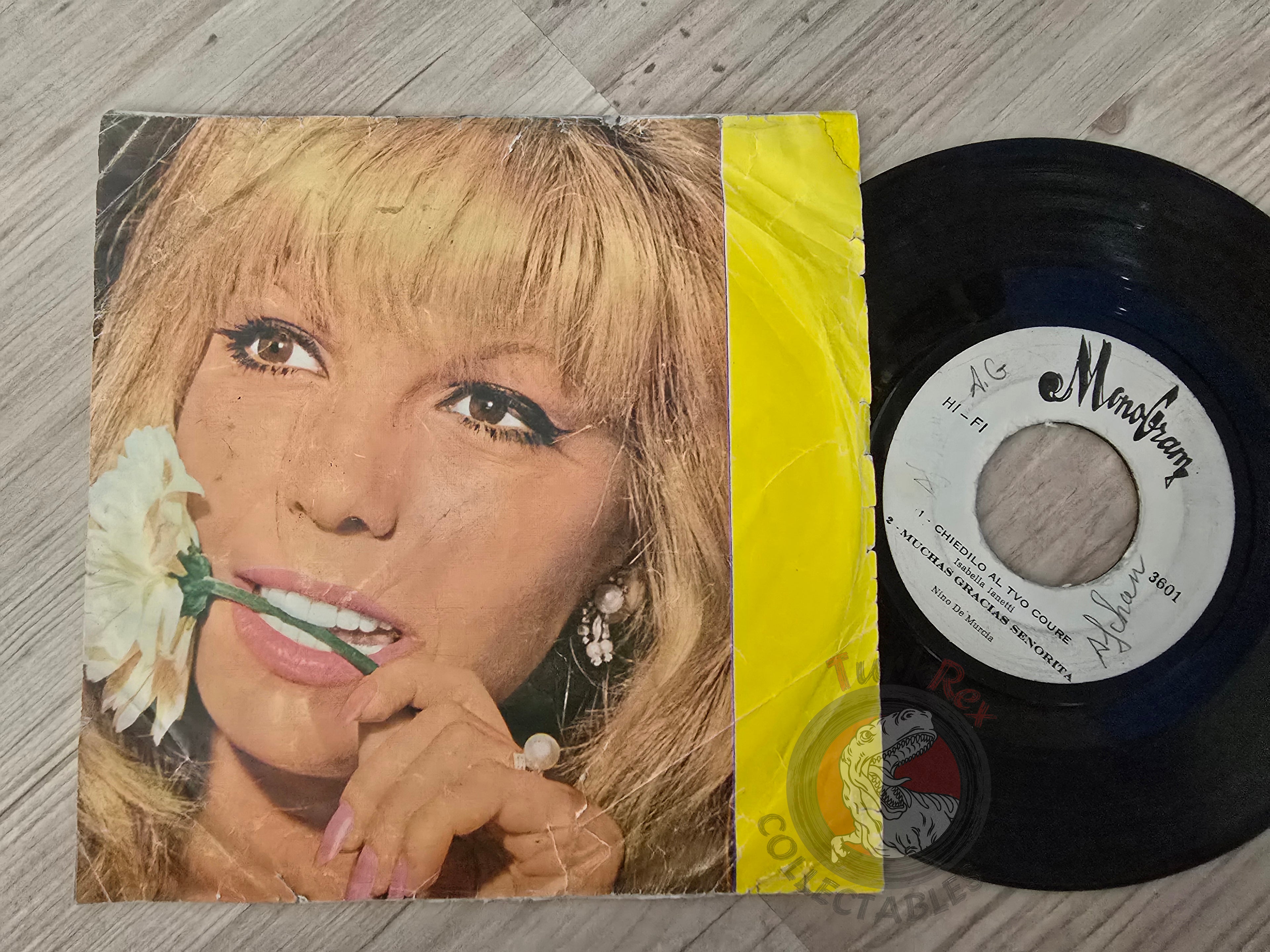 Nino De Murcia / Isabella Iannetti / Emy Jackson 7" Iran Pressing Vinyl Iranian Edition