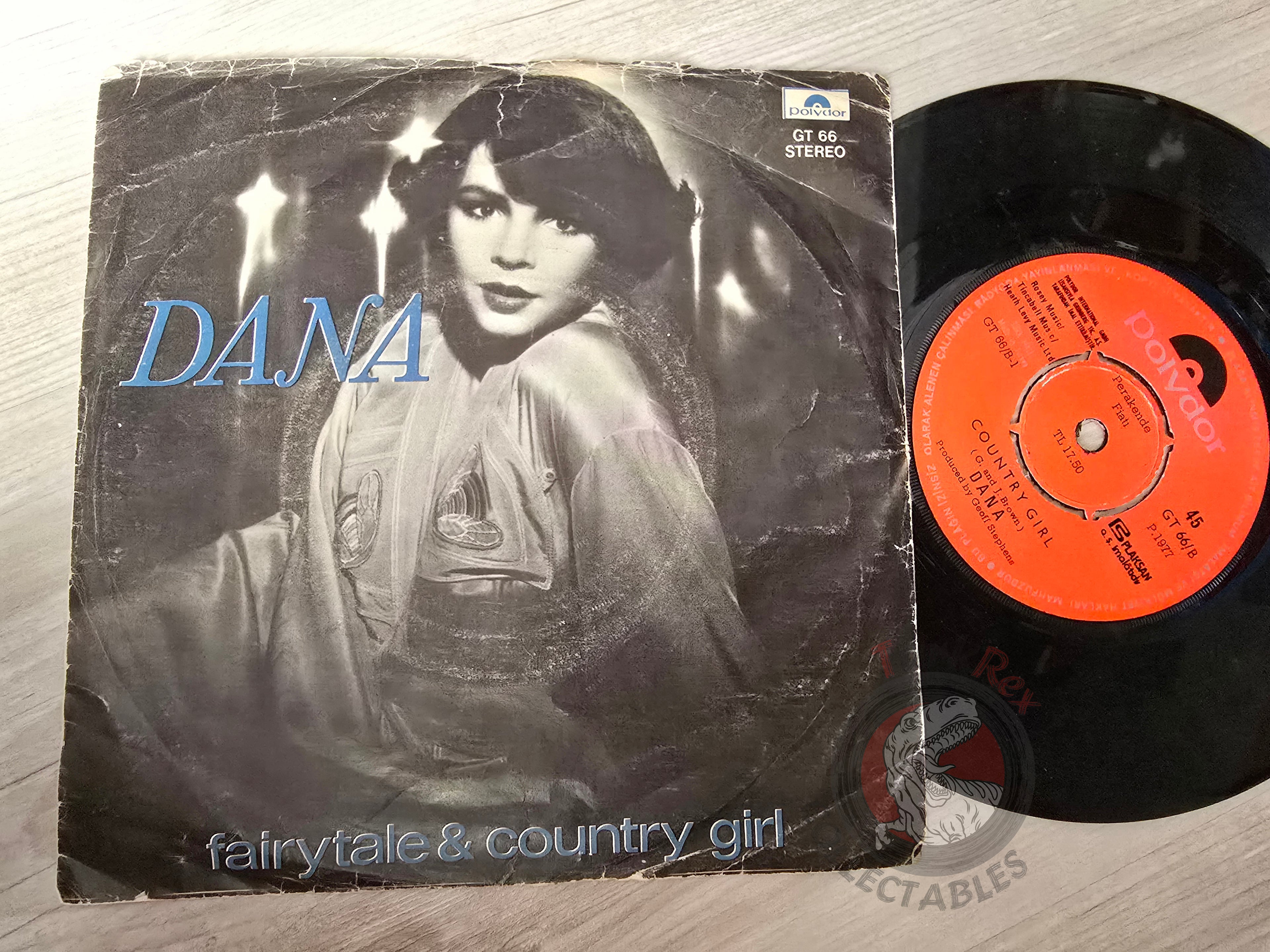 Dana – Fairytale / Country Girl 7" Turkish Pressing Vinyl Turkey Edition
