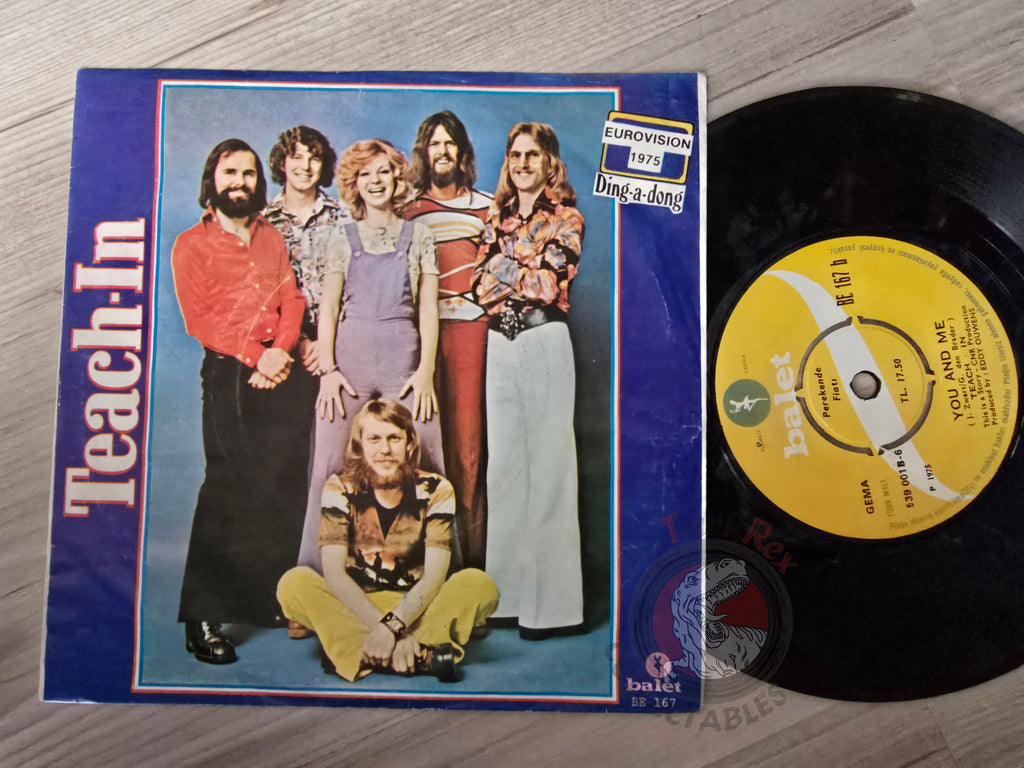 Teach In – Ding-A-Dong 7" Turkish Pressing Vinyl Turkey Edition Eurovision Balet