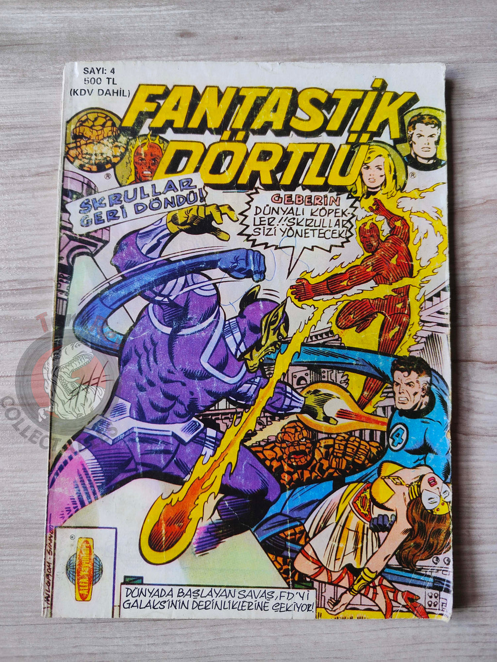 Fantastic Four #4 1988 Turkish Comic Turkey #19 #20