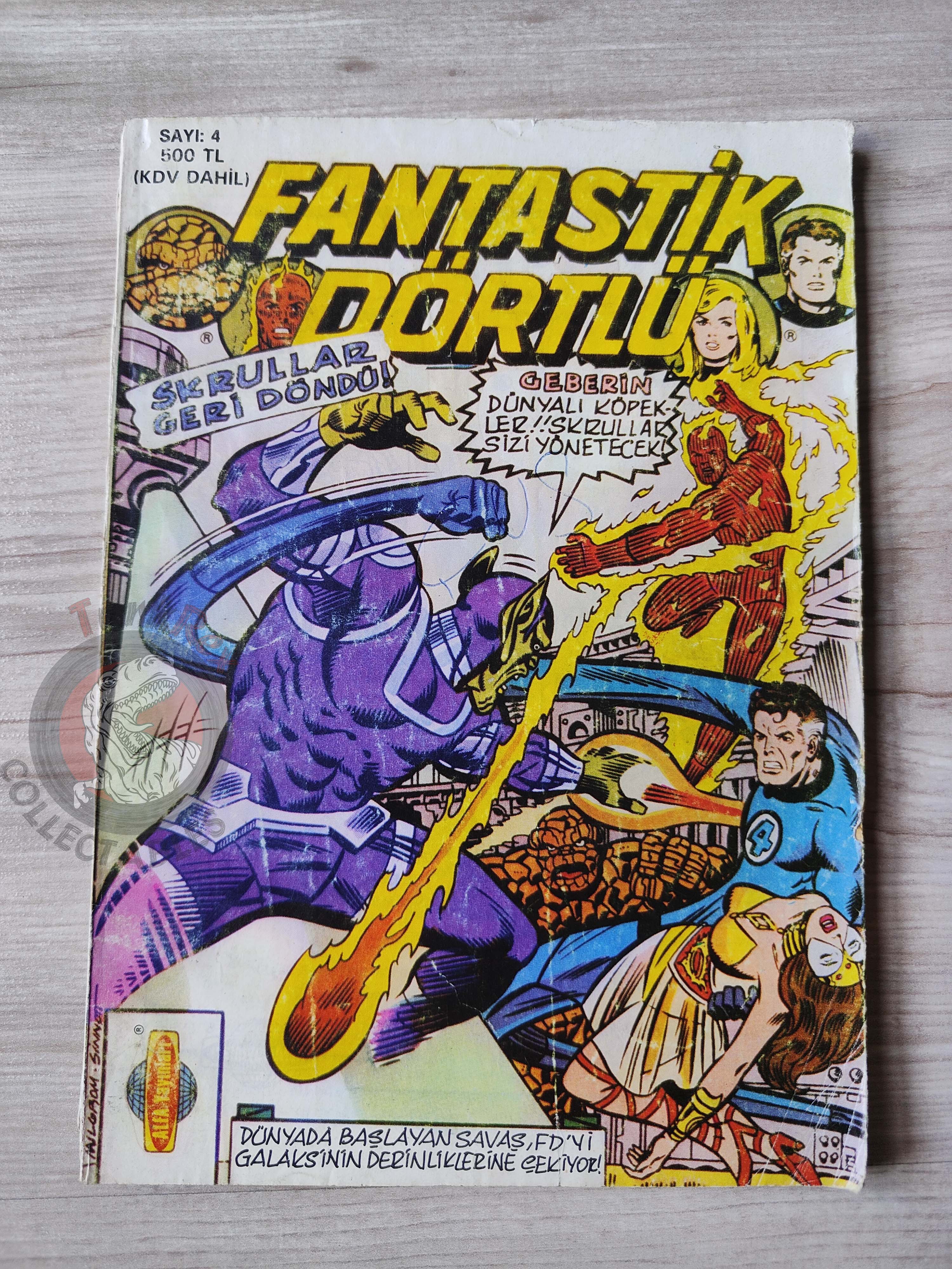 Fantastic Four #4 1988 Turkish Comic Turkey #19 #20