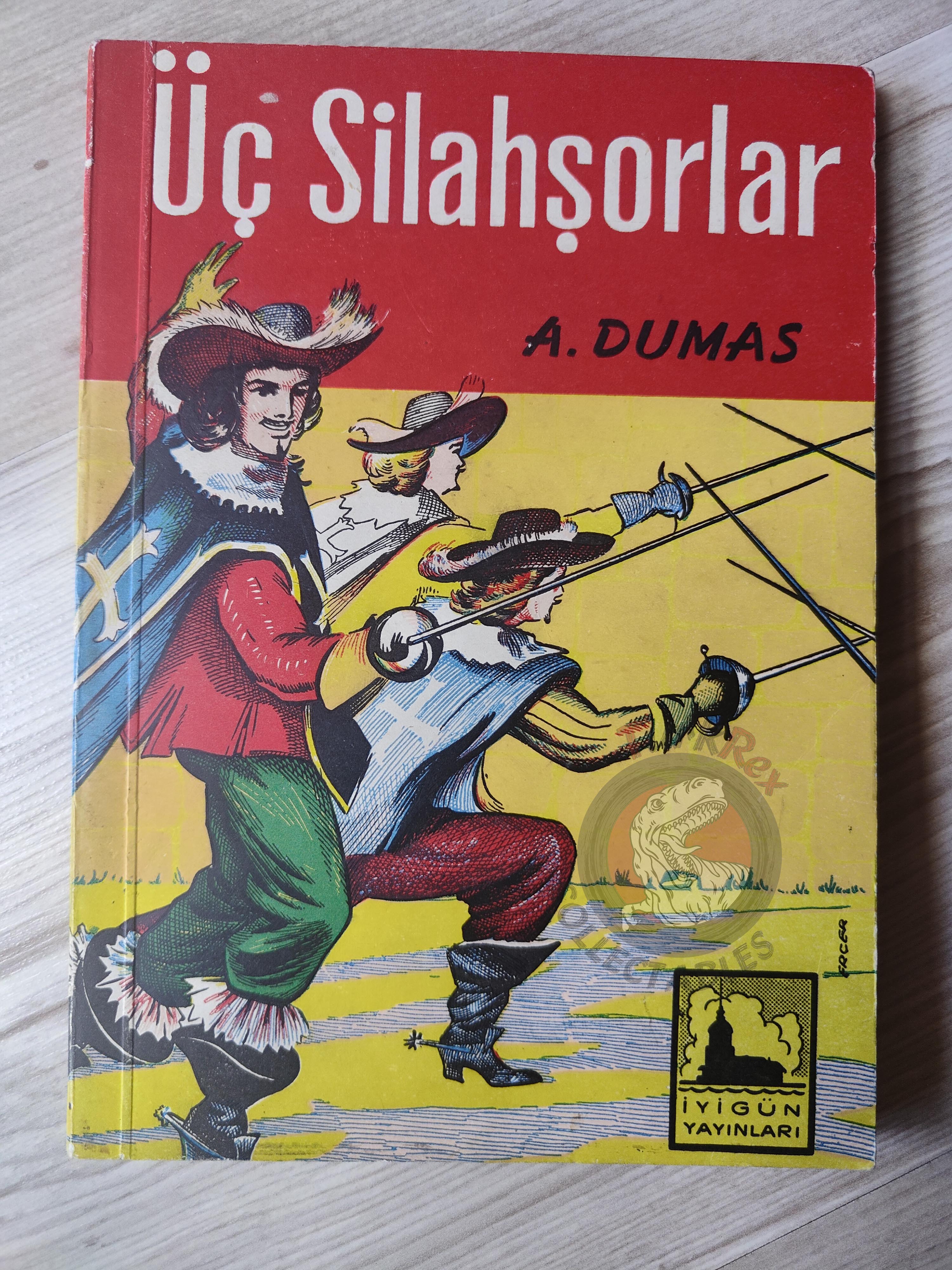 Alexandre Dumas – The Three Musketeers 1961 Turkish Book Turkey Illustrated