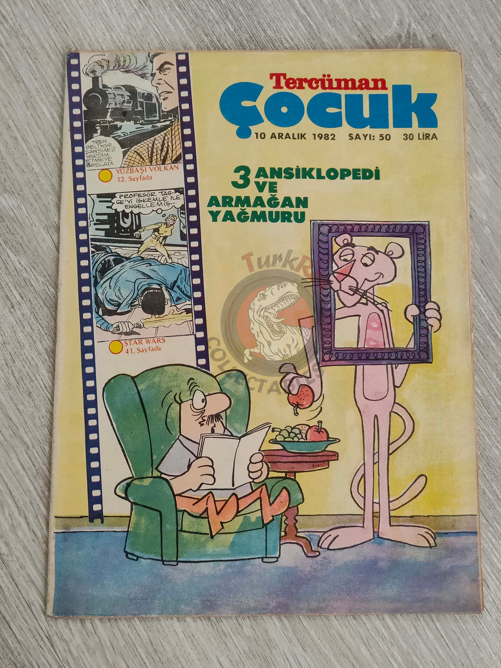 Tercüman Çocuk #50 1982 Turkish Comic Turkey Star Wars #30 Pink Panther Tounga