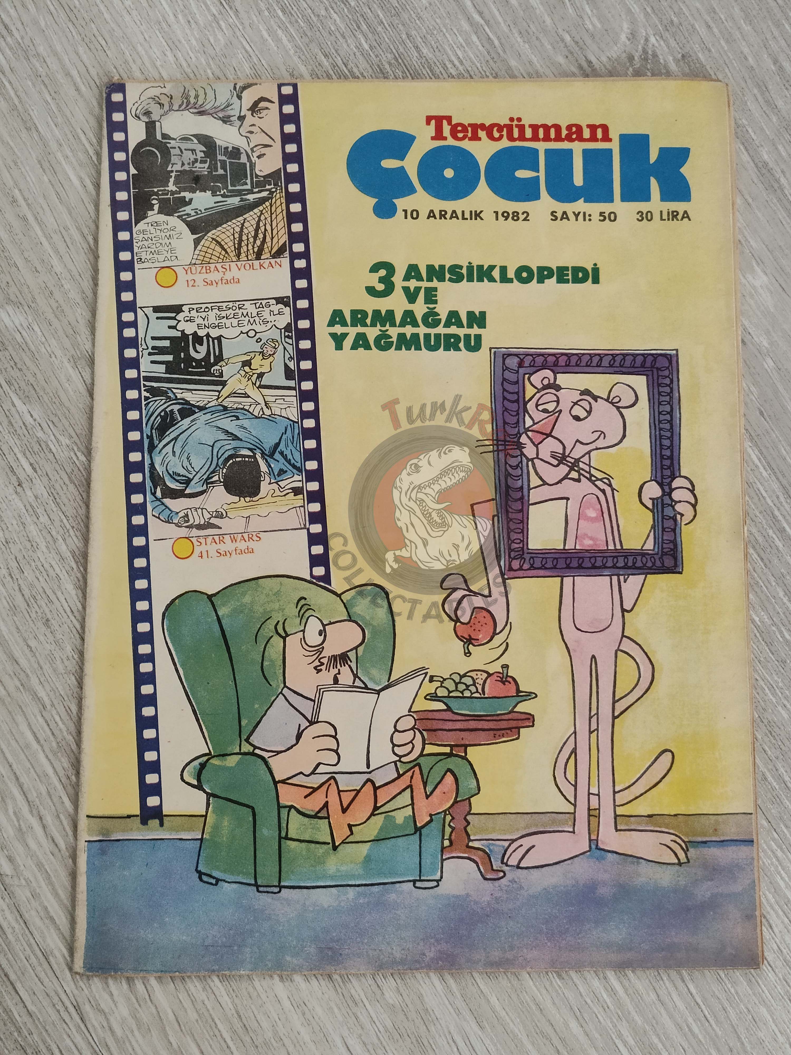 Tercüman Çocuk #50 1982 Turkish Comic Turkey Star Wars #30 Pink Panther Tounga