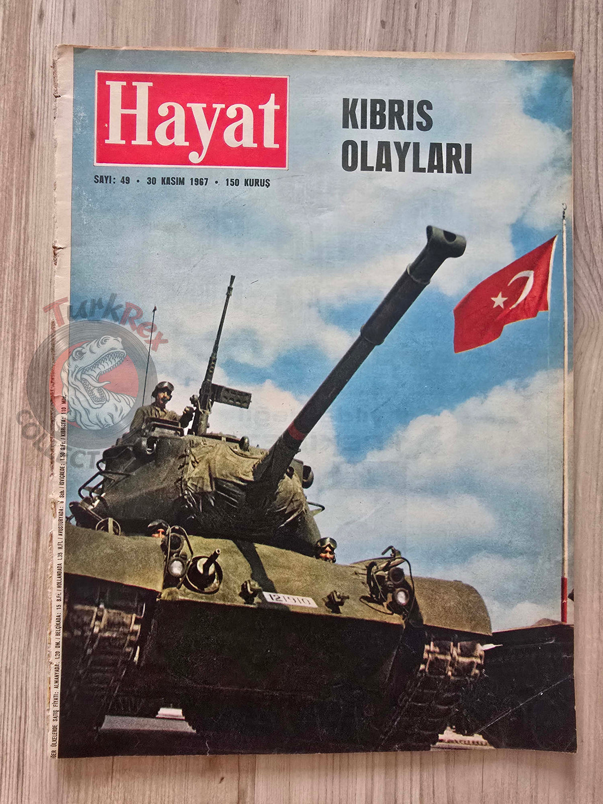 Hayat 1967 Cyprus Under Tension Turkish Mag Turkey Jacqueline Kennedy War