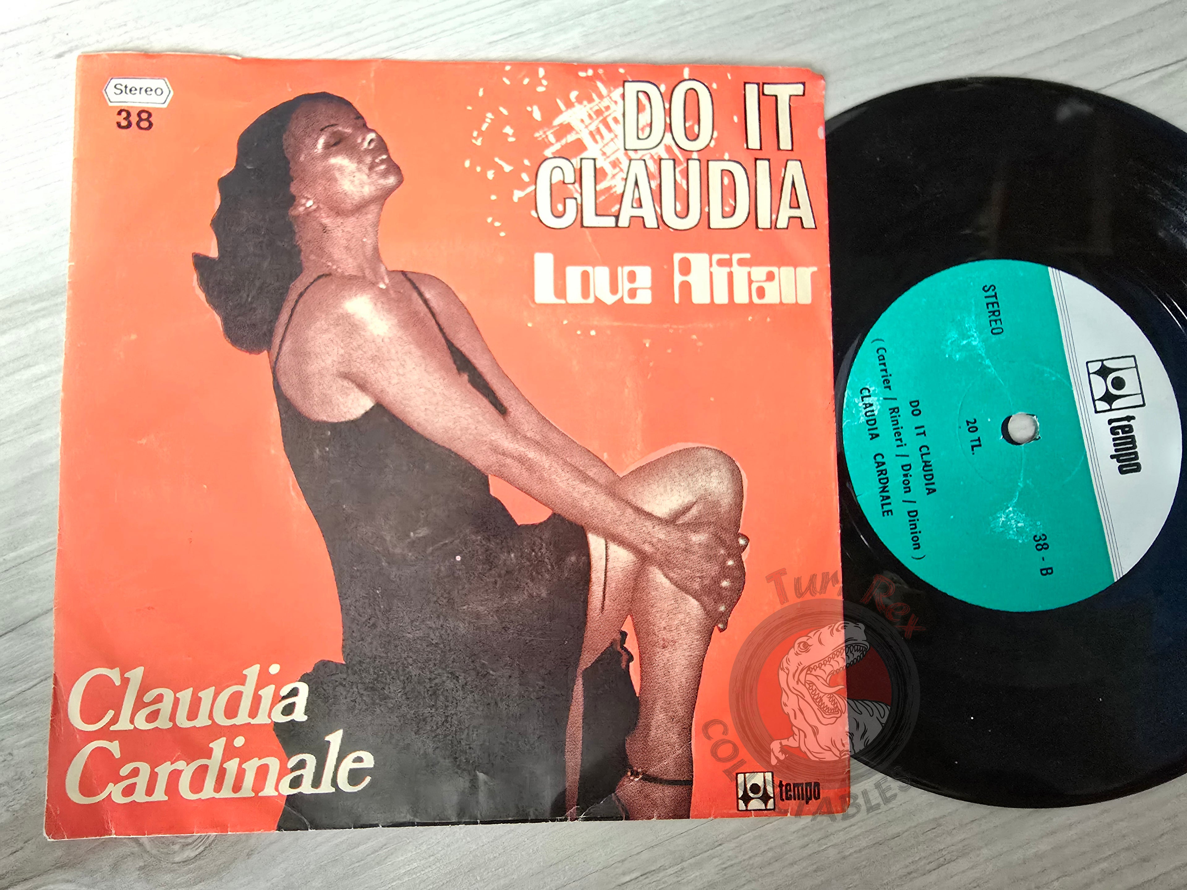 Claudia Cardinale – Love Affair 7" Turkish Pressing Vinyl Turkey Edition