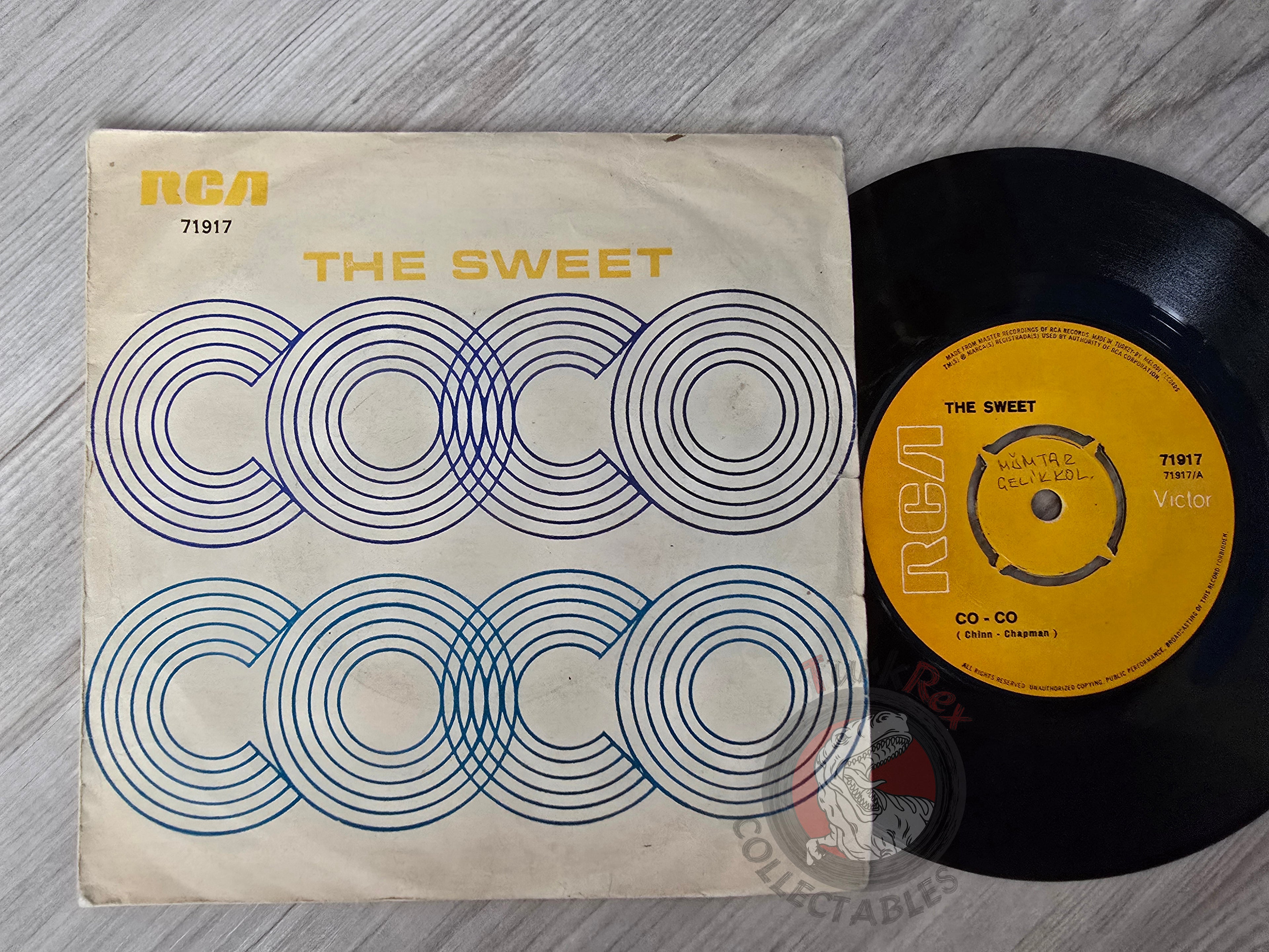 The Sweet – Co-Co 7" Turkish Pressing Vinyl Turkey Edition