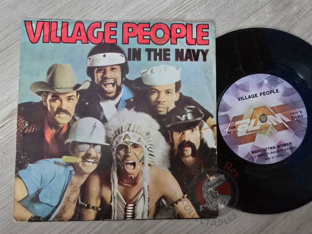 Village People – In The Navy 7" Turkish Pressing Vinyl Turkey Edition