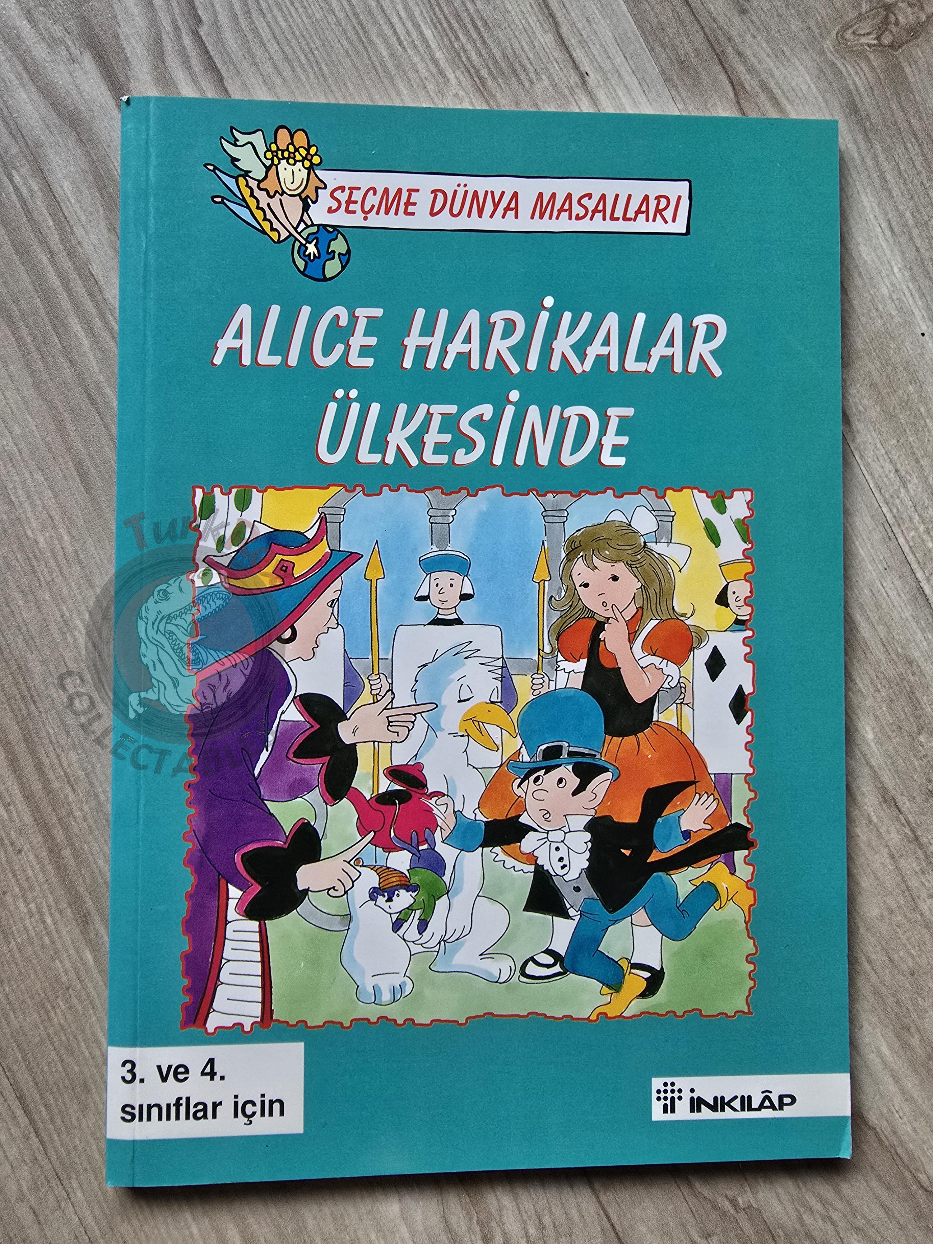 Lewis Carroll – Alice in Wonderland 2001 Turkish Book Turkey Illustrated
