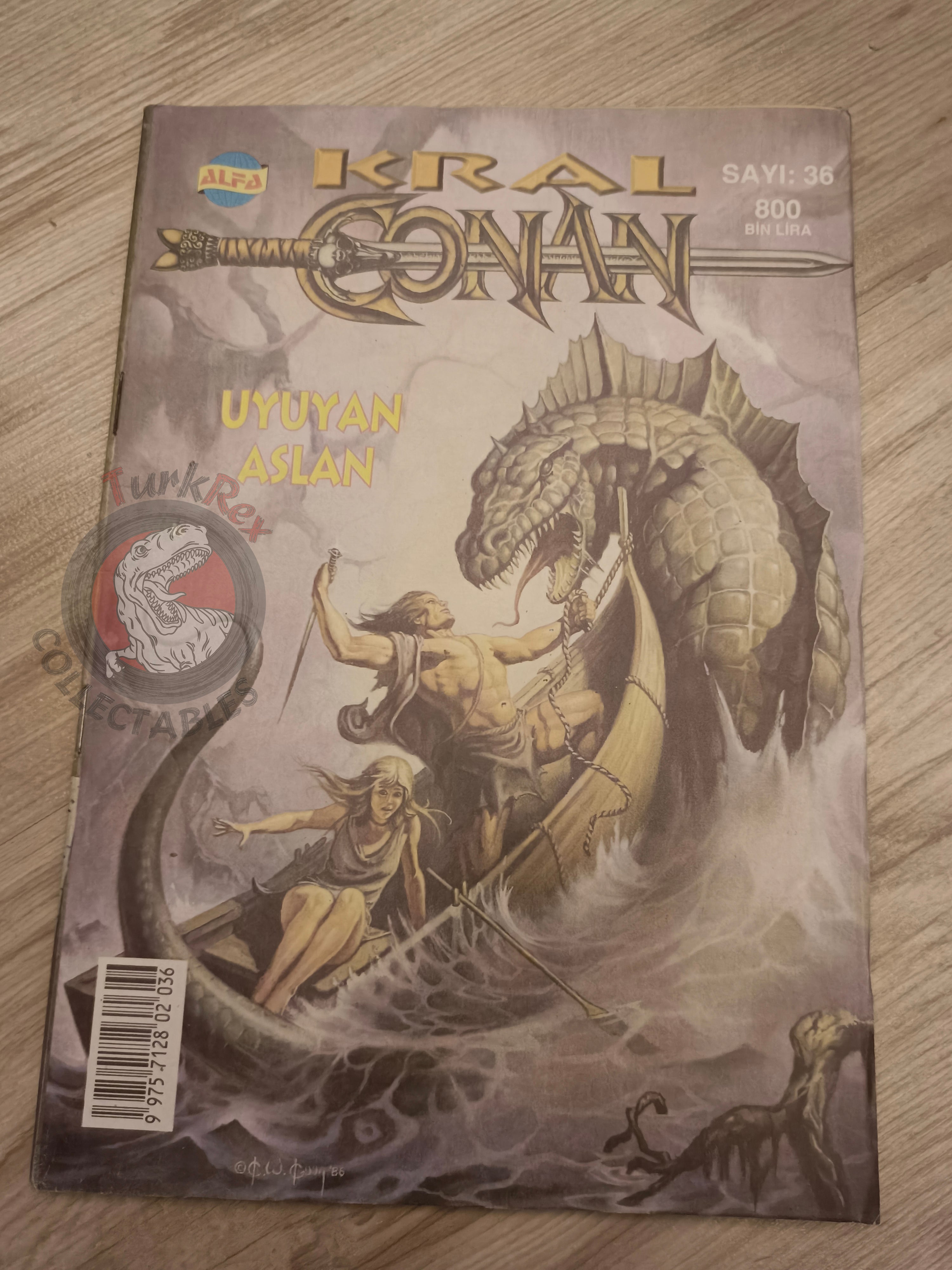 Kral Conan #36 King Conan #29 #30 Turkish Comic Turkey Ken Kelly Prince Conn