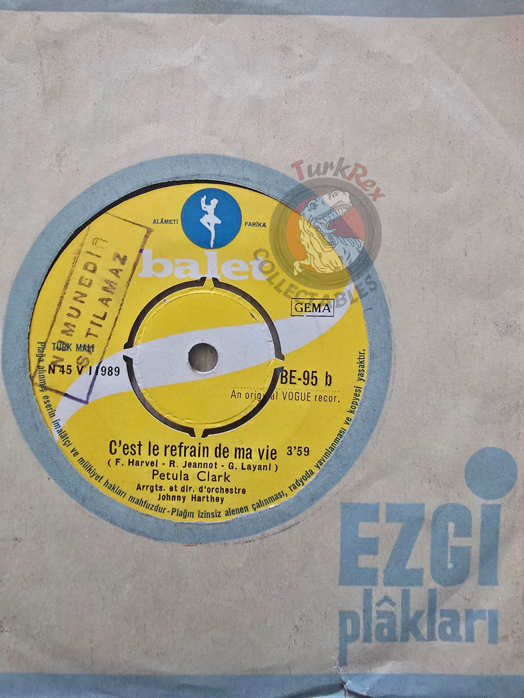 Petula Clark – Melody Man 7" Promo Turkish Pressing Vinyl Turkey Edition