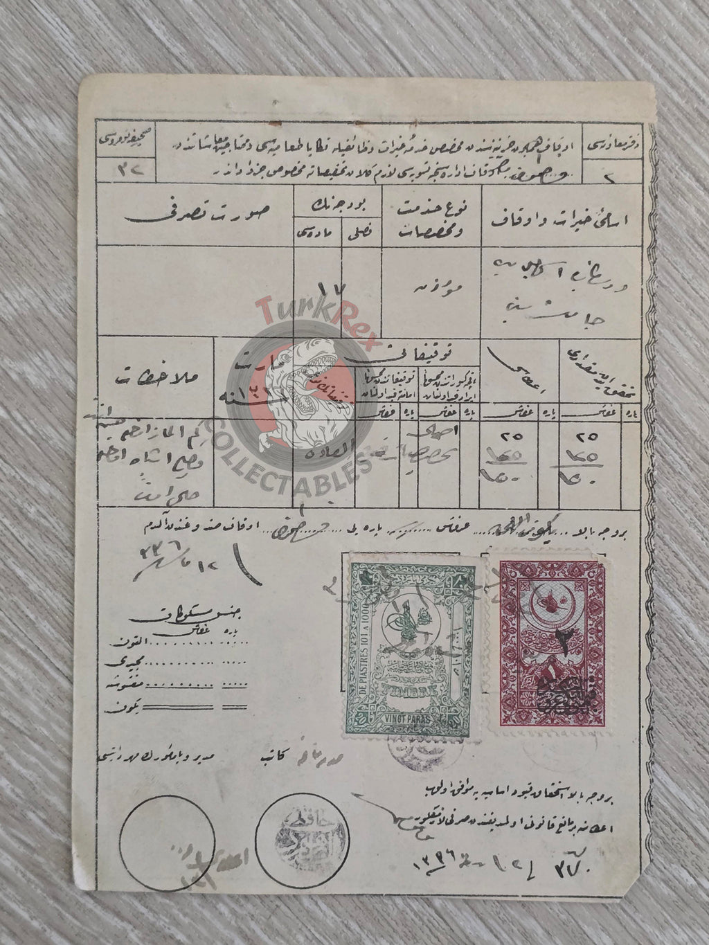 Ottoman 1920 Evkâf Treasury Payment Muezzin Devrekâni İsmâil Bey Mosque Kastamonu Hejaz Railway 2