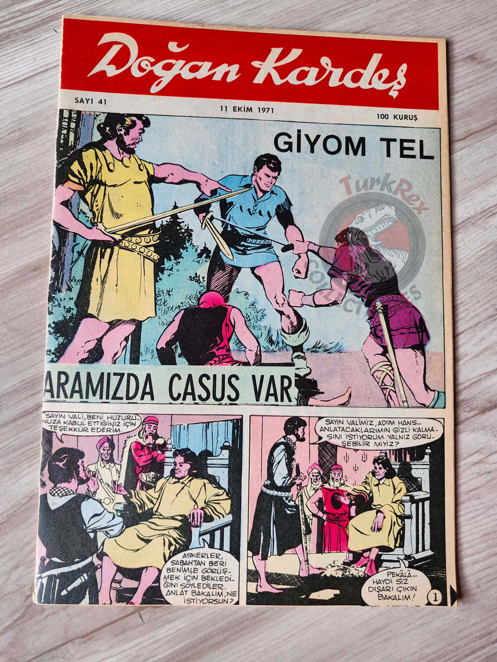 Doğan Kardeş 1971 Magazine #41 Turkish Comic Turkey William Tell Gulliver's Travels