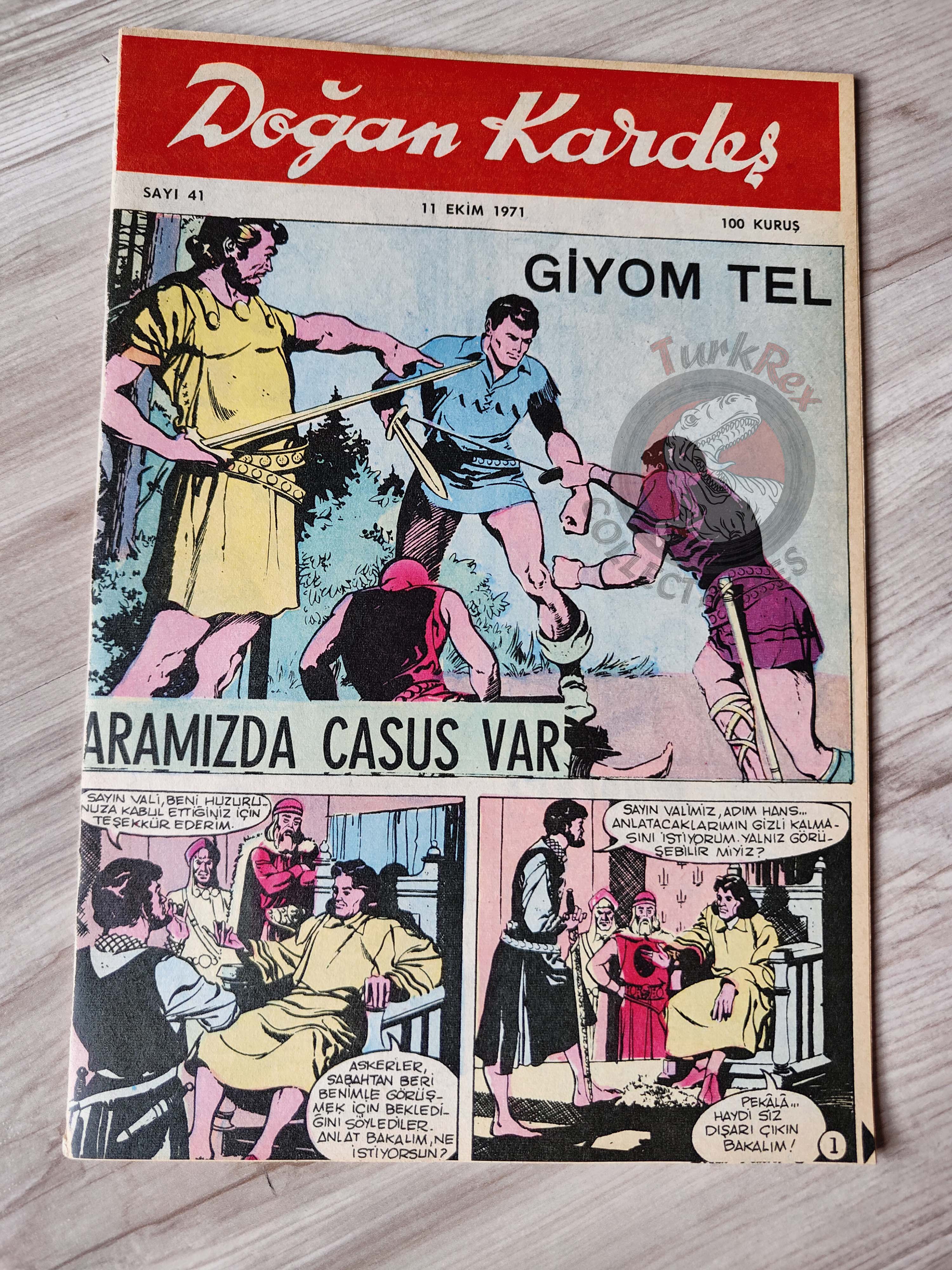 Doğan Kardeş 1971 Magazine #41 Turkish Comic Turkey William Tell Gulliver's Travels