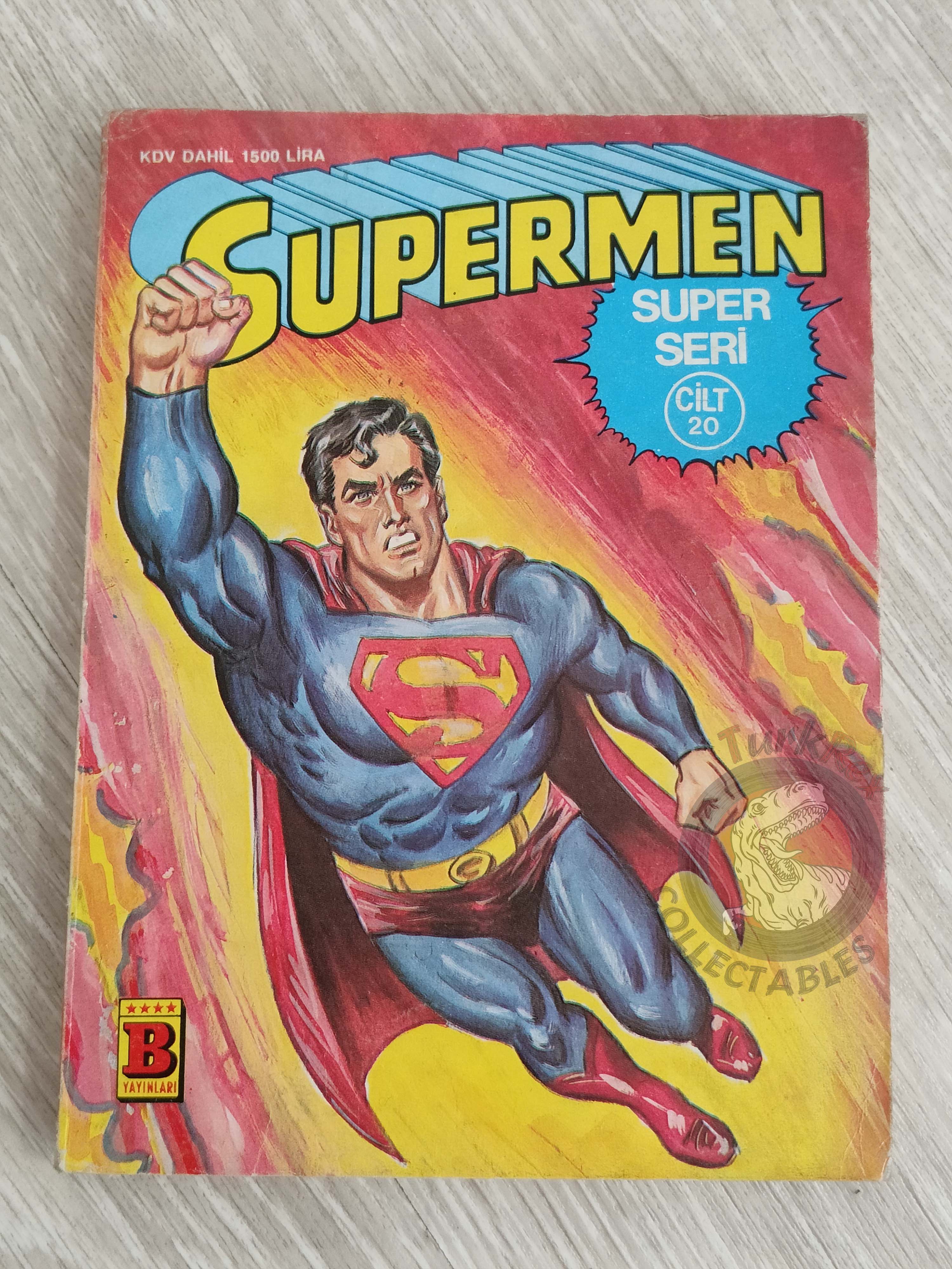 Superman Vol #20 1991 Turkish Comic Turkey Wonder Woman Superboy Supergirl Action Comics