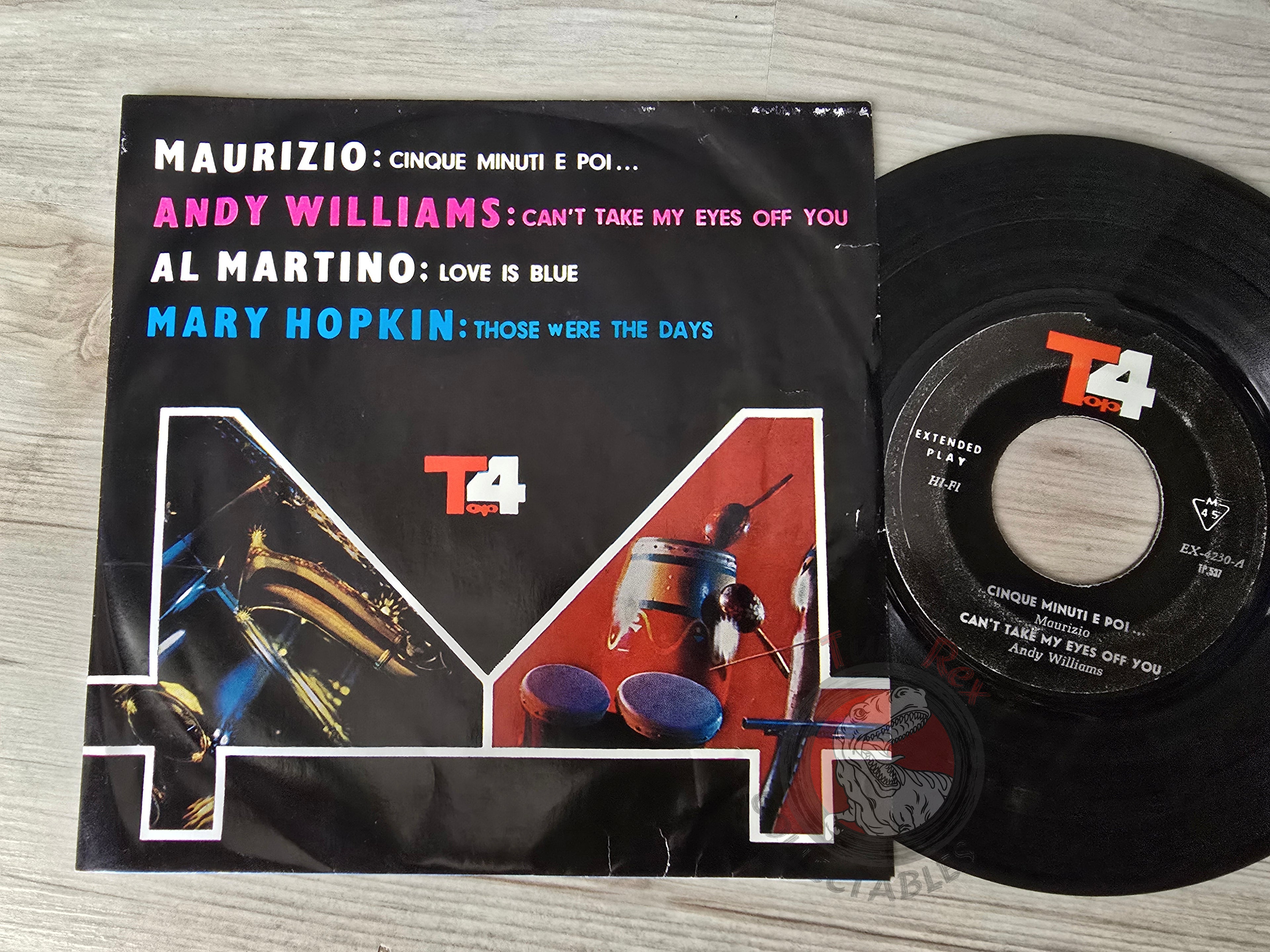 Al Martino / Maurizio Arcieri / Andy Williams / Mary Hopkin 7" Iran Pressing Vinyl Iranian Edition