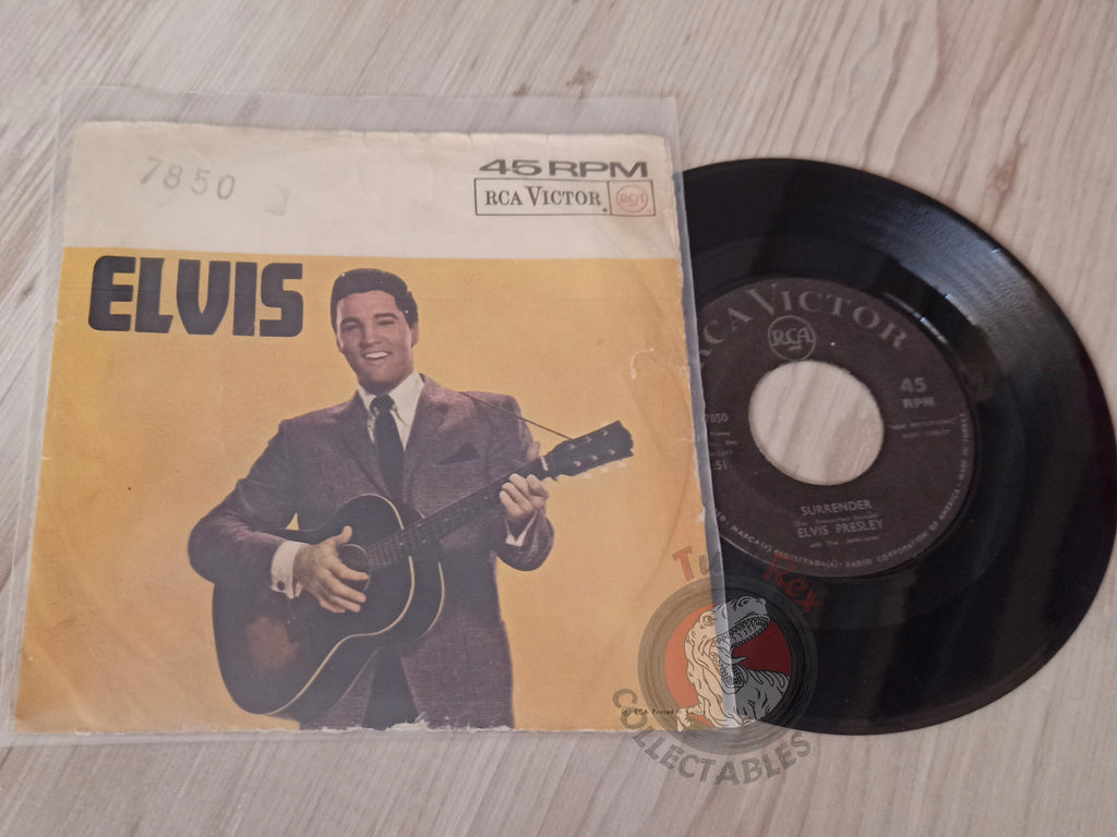 Elvis Presley – Surrender / Lonely Man 7" Turkish Pressing Vinyl Turkey Edition
