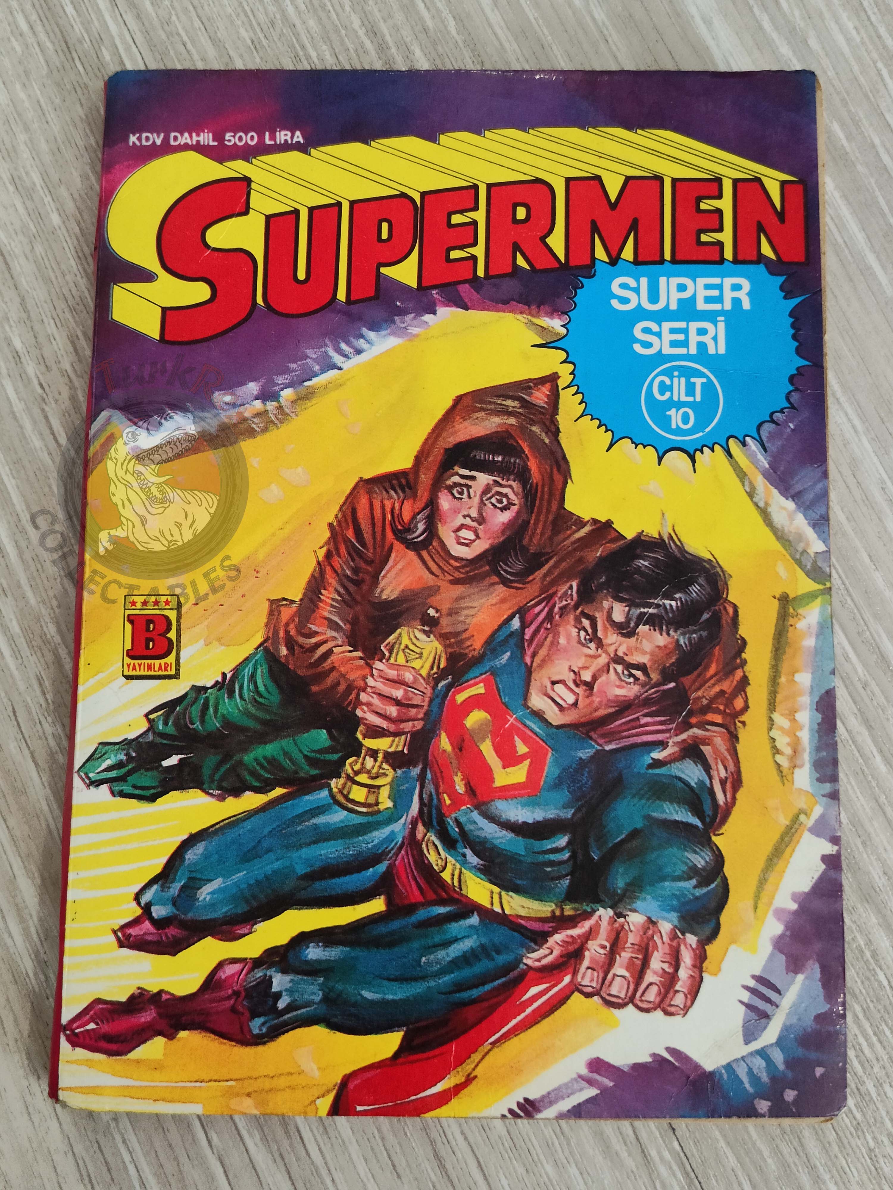 Superman Vol #10 1990 Turkish Comic Turkey #369 #370 Batman #252 Aquaman #62