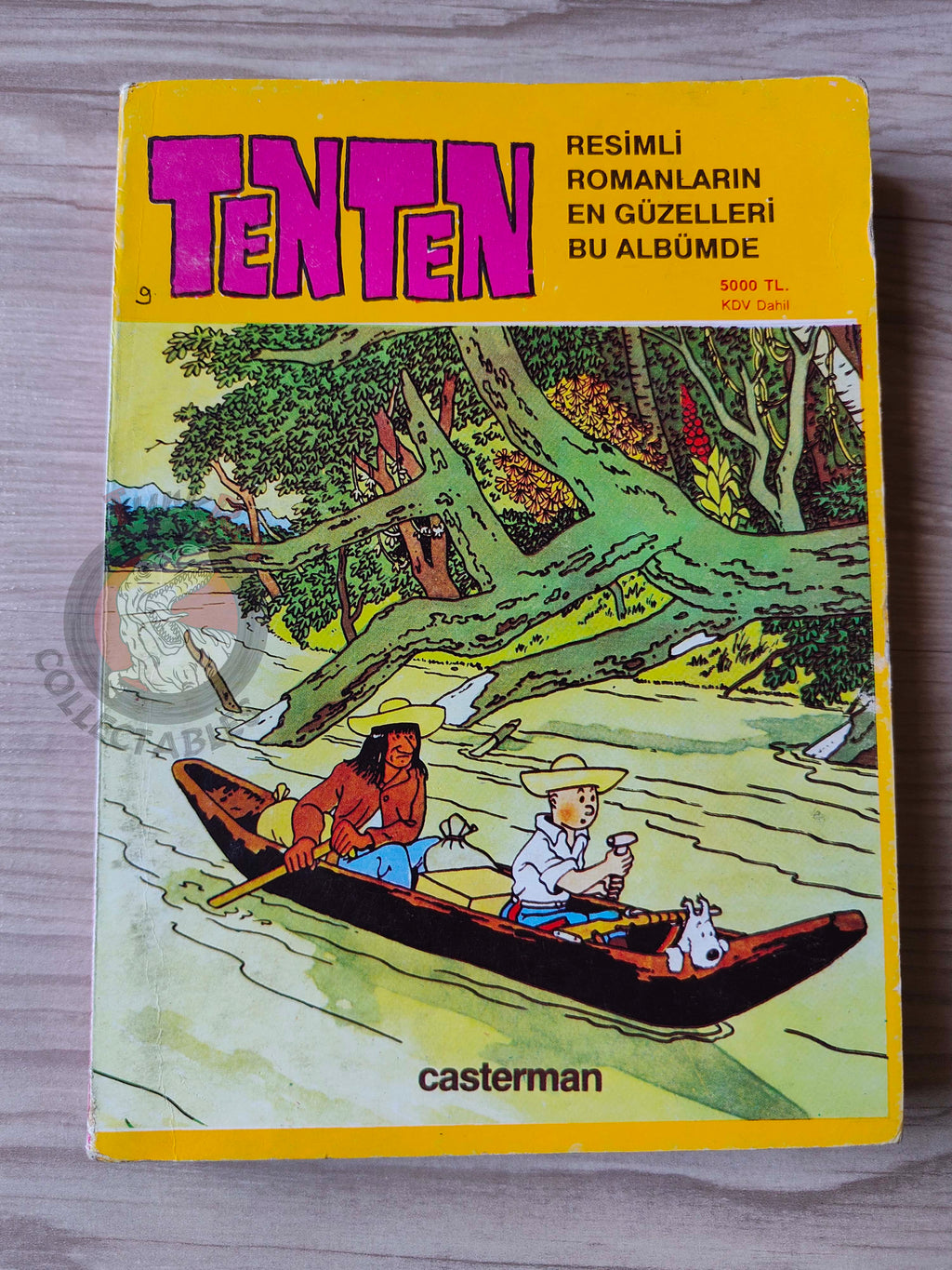 Tintin – Tintin In Tibet & The Castafiore Emerald late 1980s Turkish Edition Comic Turkey