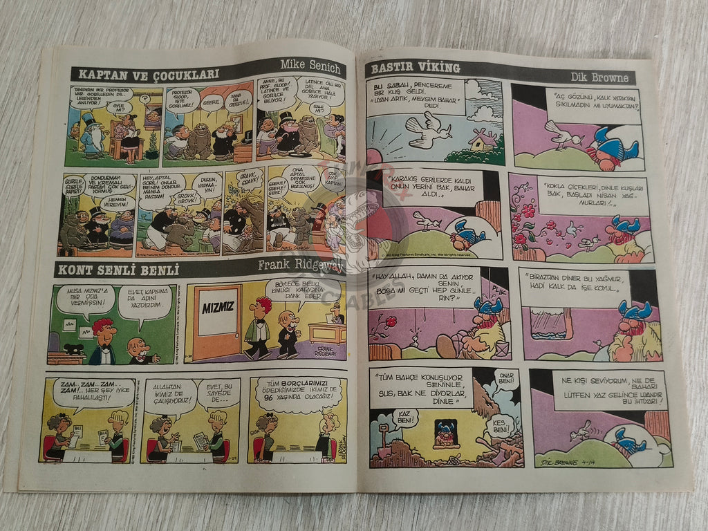 Milliyet Çizgi Roman #6 1988 Turkish Comic Turkey Belle Star Mr. Abernathy Green Force Five